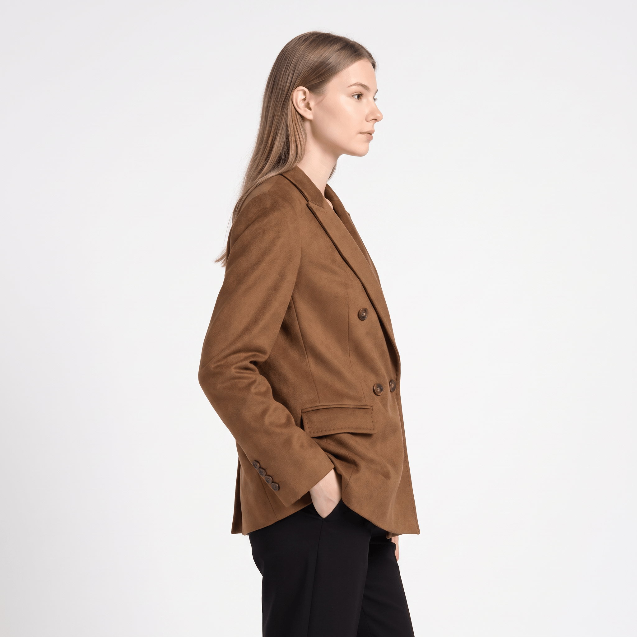 Colombo Kruvaze Ceket - CAMEL