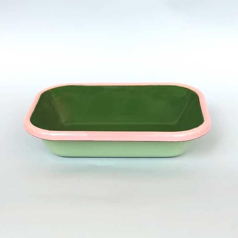 Emaye Meze Tabağı Açık Yeşil 16 cm