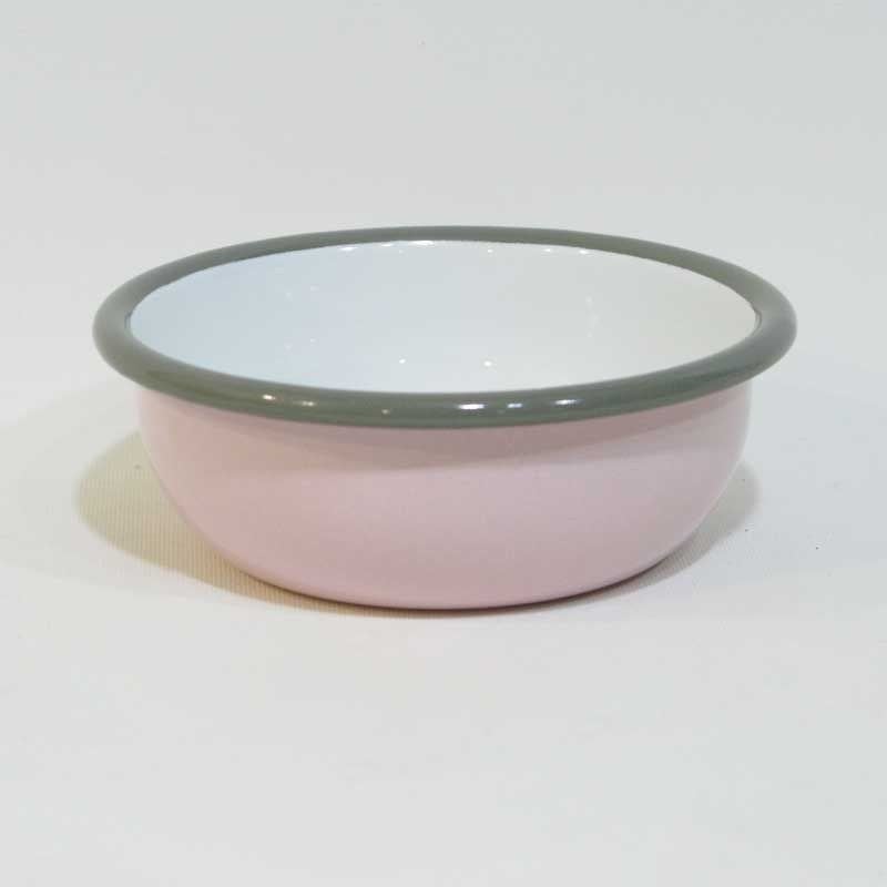 Emaye Renkli Kase 12 cm Pembe
