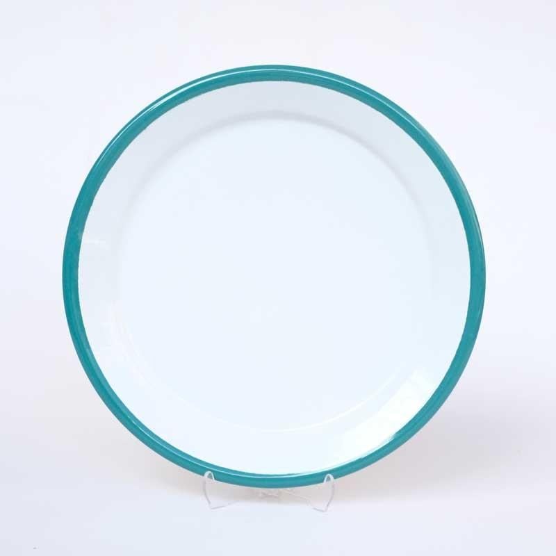 Emaye Servis Tabağı 25 cm Turkuaz
