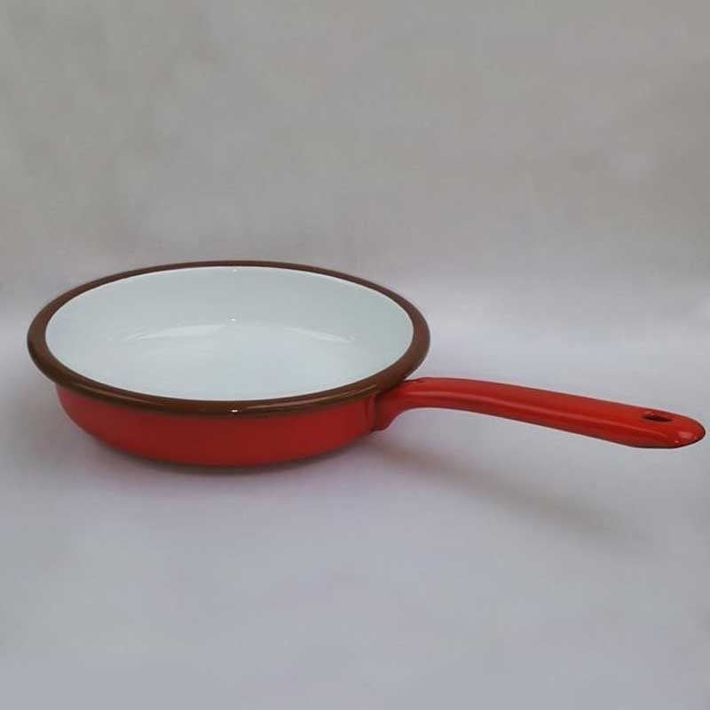 Emaye Tava 20 cm Kırmızı