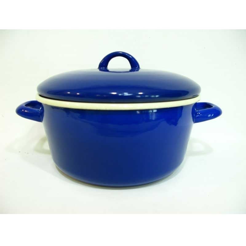 Emaye Tencere Lacivert 22 cm