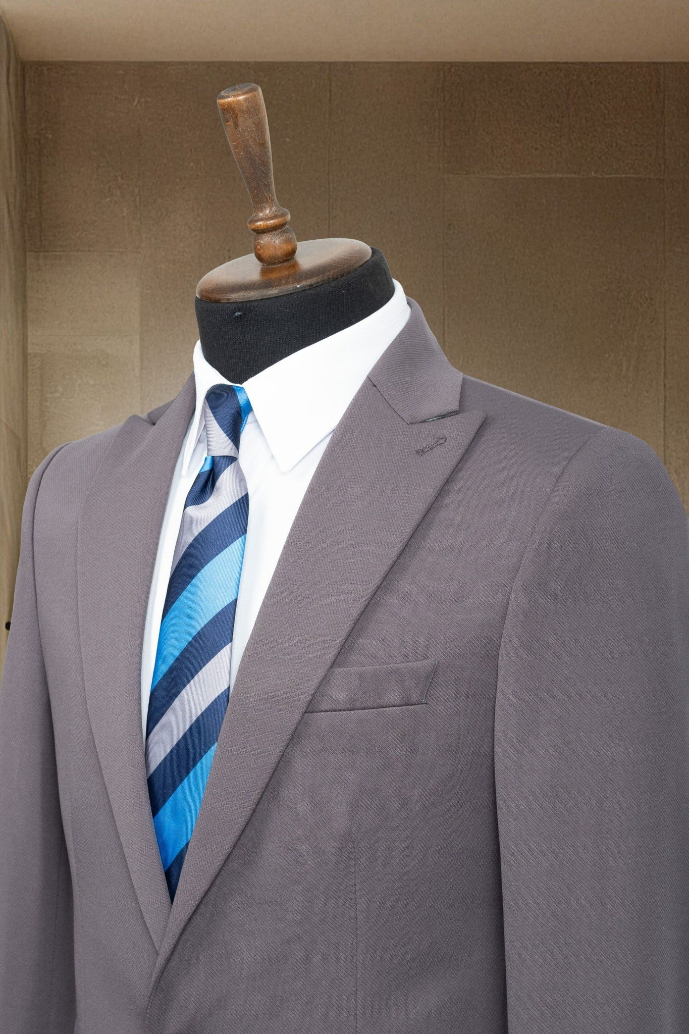 Antrasit İtalyan Stil Slim Fit Erkek Blazer Ceket