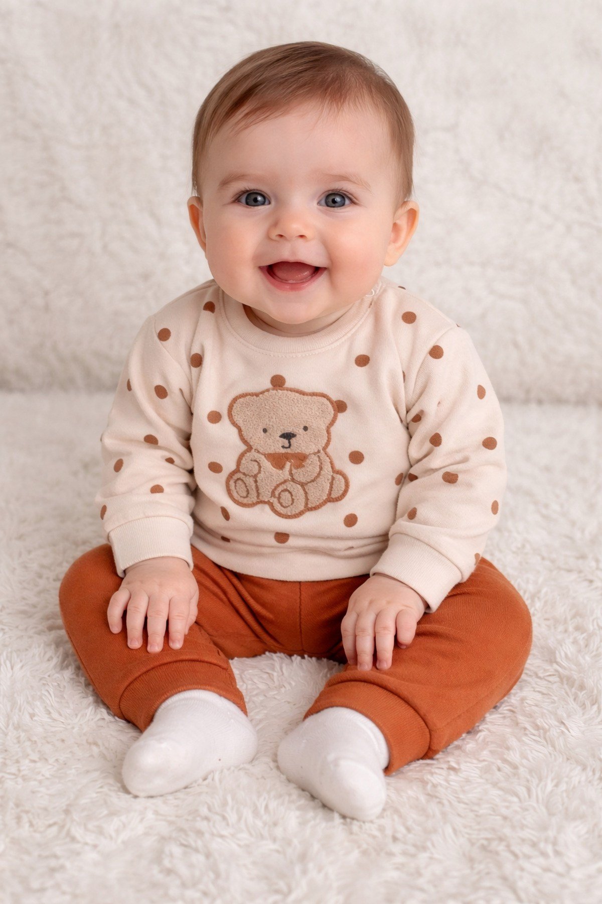 AYICIK NAKIŞLI BEBEK ALT ÜST TAKIM 655