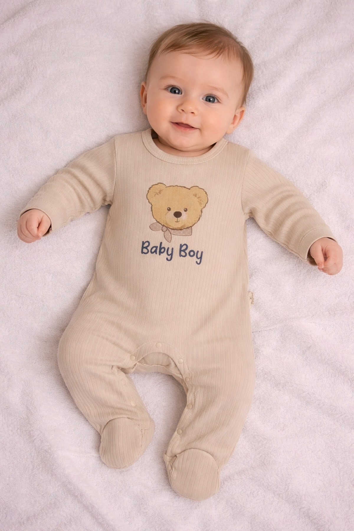 Erkek Bebek Şapkalı Tulum 2li set 1097