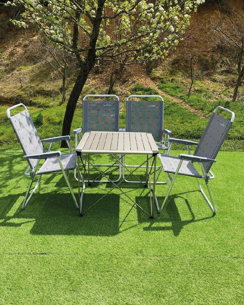 BÜYÜK MASA +4 PLAJ SANDALYE SET