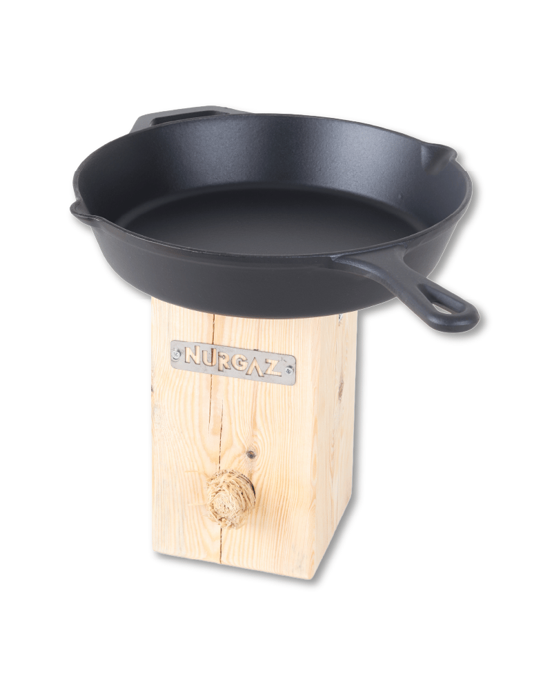DÖKÜM TAVA 12 INCH + İSVEÇ OCAK (TUTUŞTURUCU HEDİYELİ))