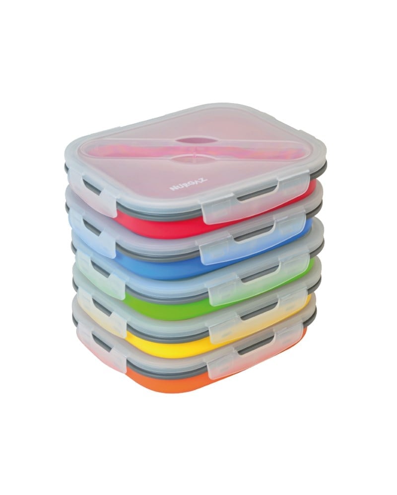 SİLİKON KATLANABİLİR TEK GÖZLÜ YEMEK SETİ