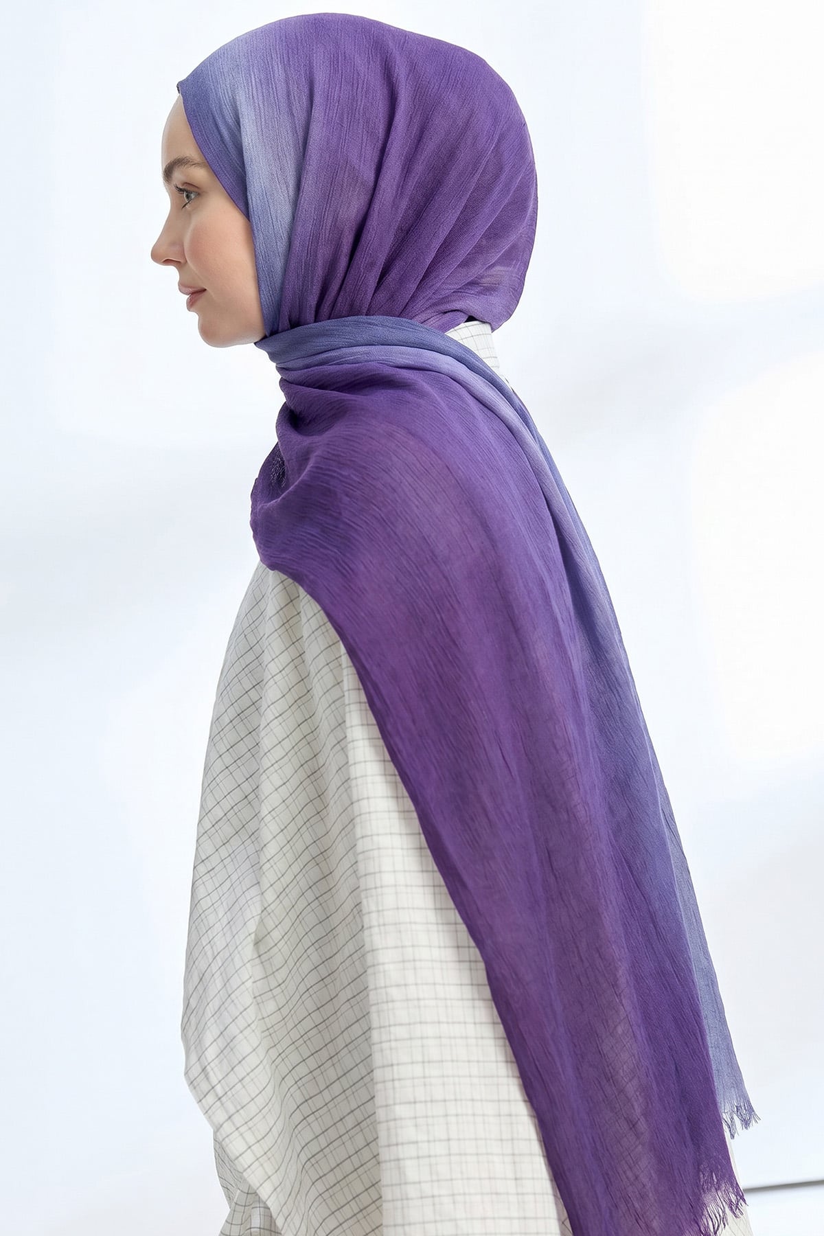  PURE COMFORT VİSKOZ ŞAL - MÜRDÜM-LİLA