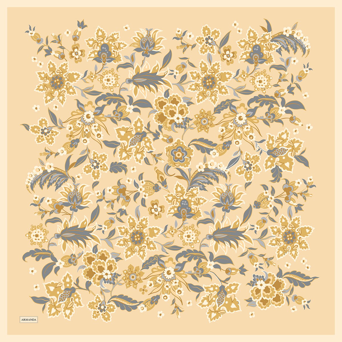 ANATOLIAN BLOOM DESEN THE TENCEL EDIT EŞARP - BUTTER