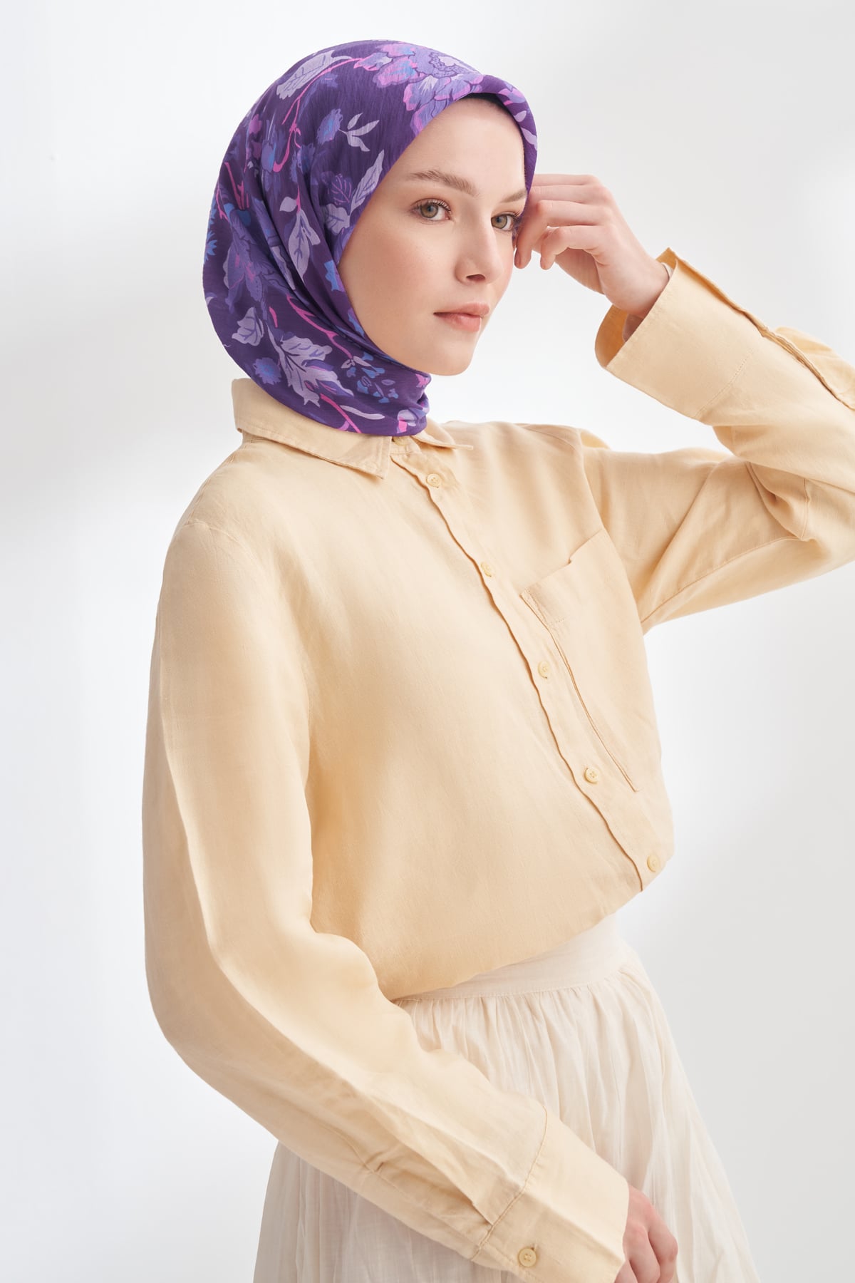 GARDEN MELODY DESEN THE TENCEL EDIT EŞARP - MÜRDÜM
