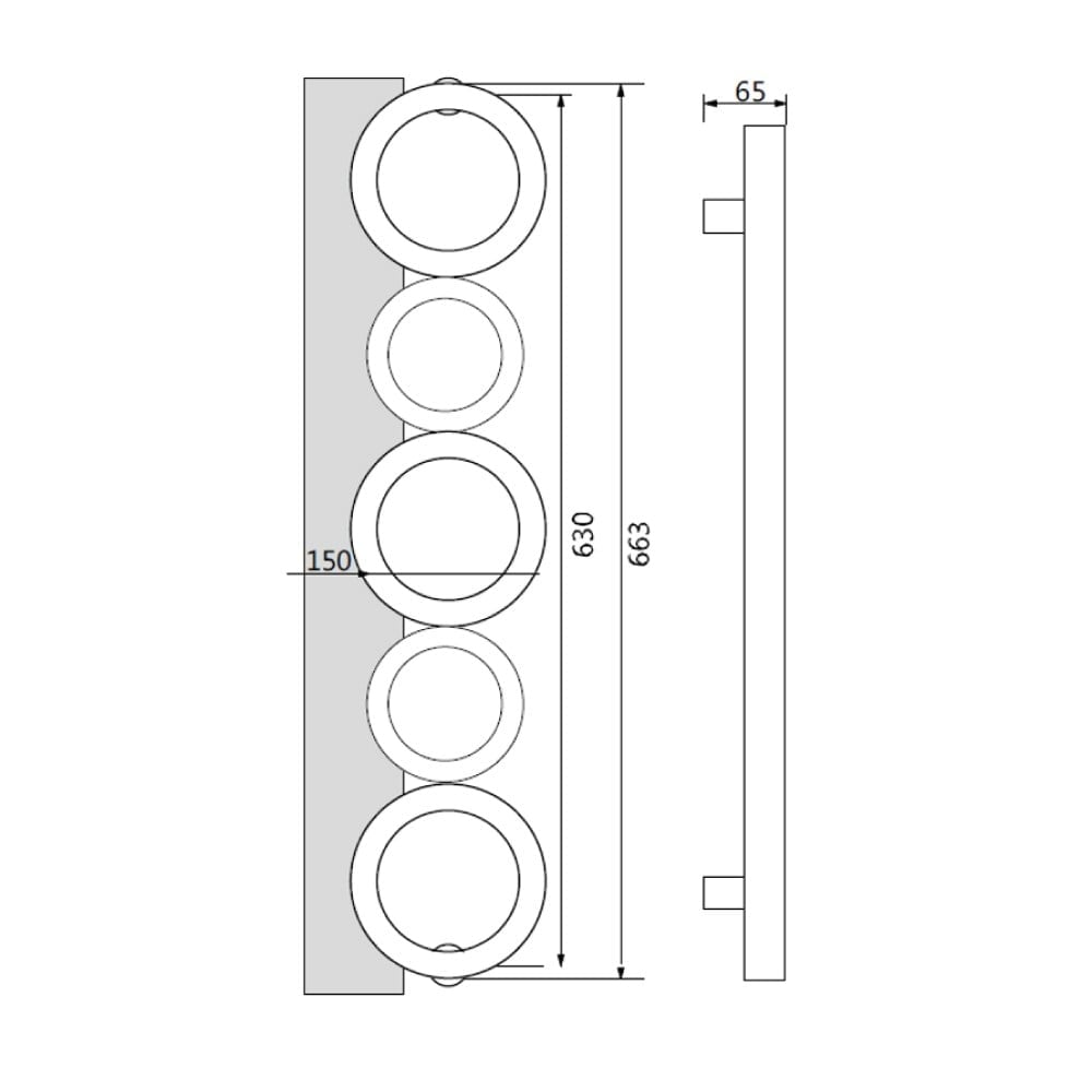 SOHO Çekme Kol 663x630x65 MM Krom