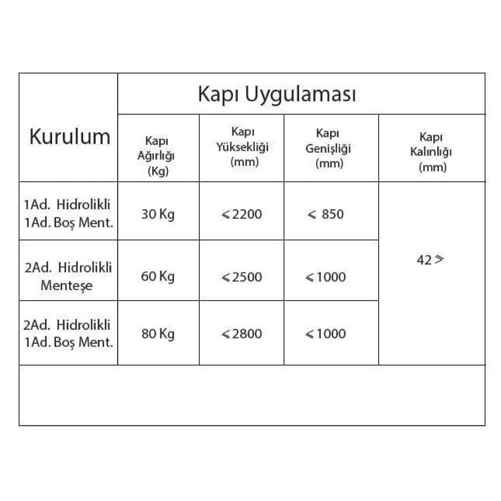 Soho Kapı Kapatıcı HDC 80 Serisi 80 kg Saten Krom