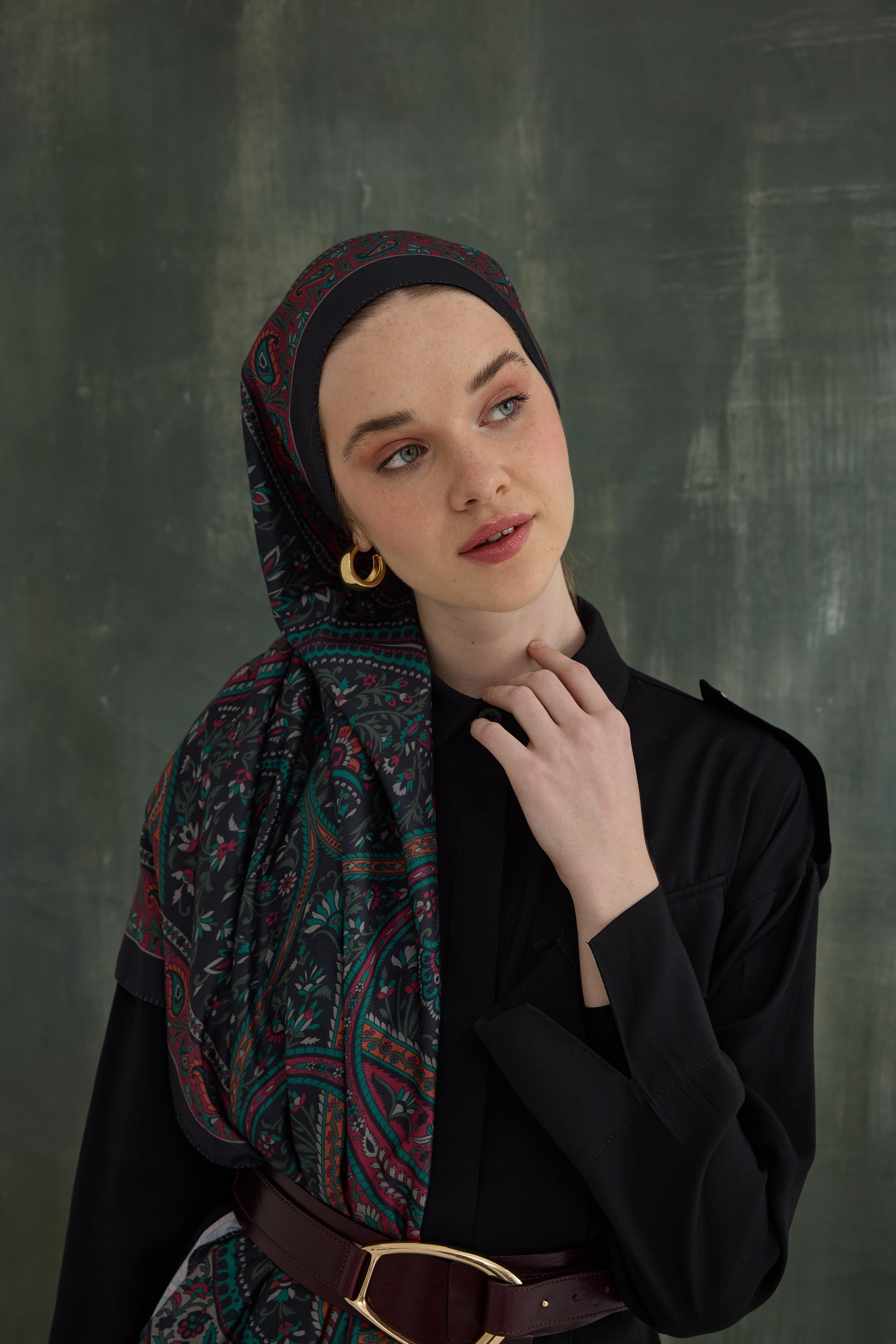 Bordo Opia Desen Şal