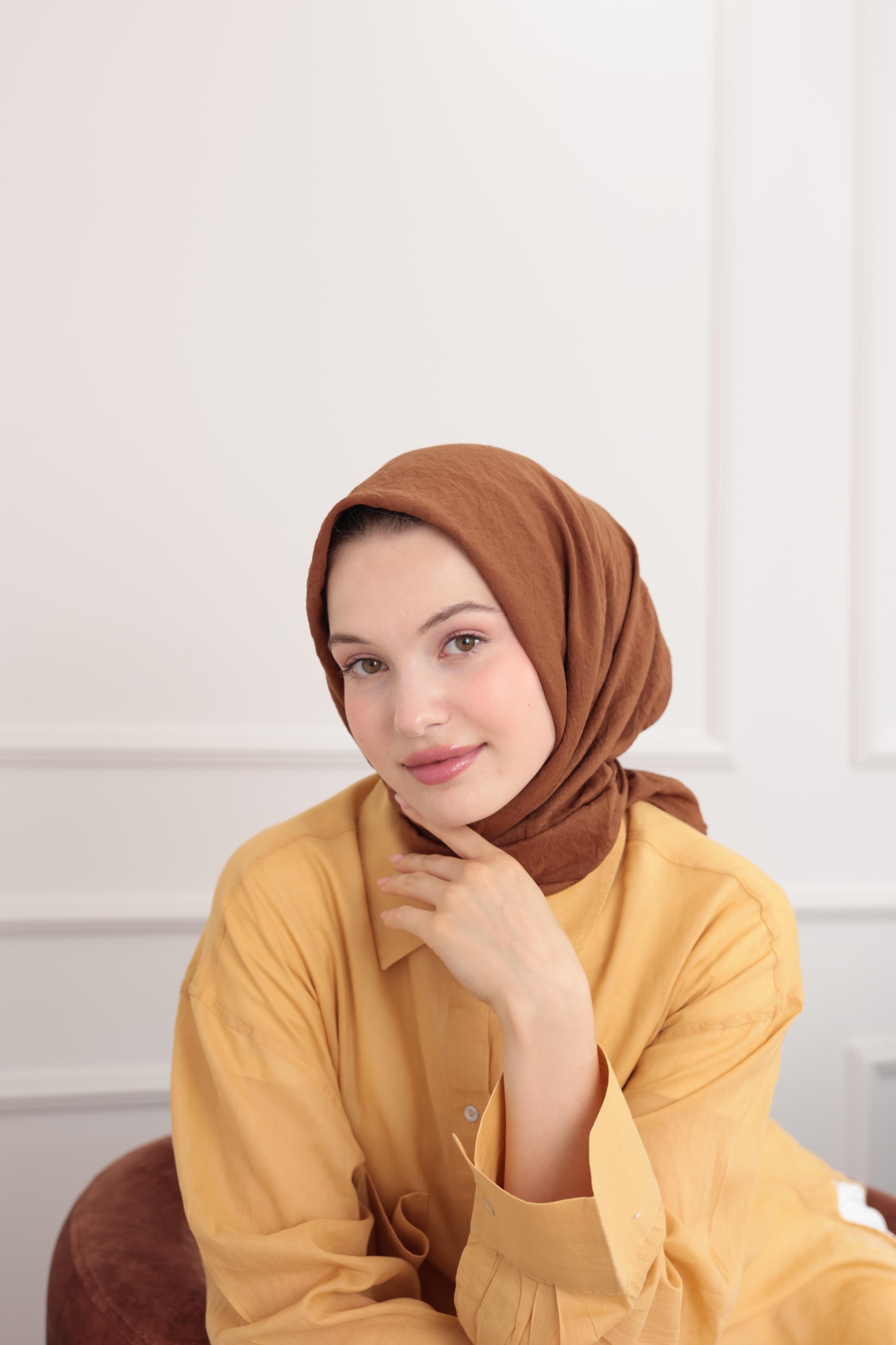 Çikolata Kahve Candy Eşarp