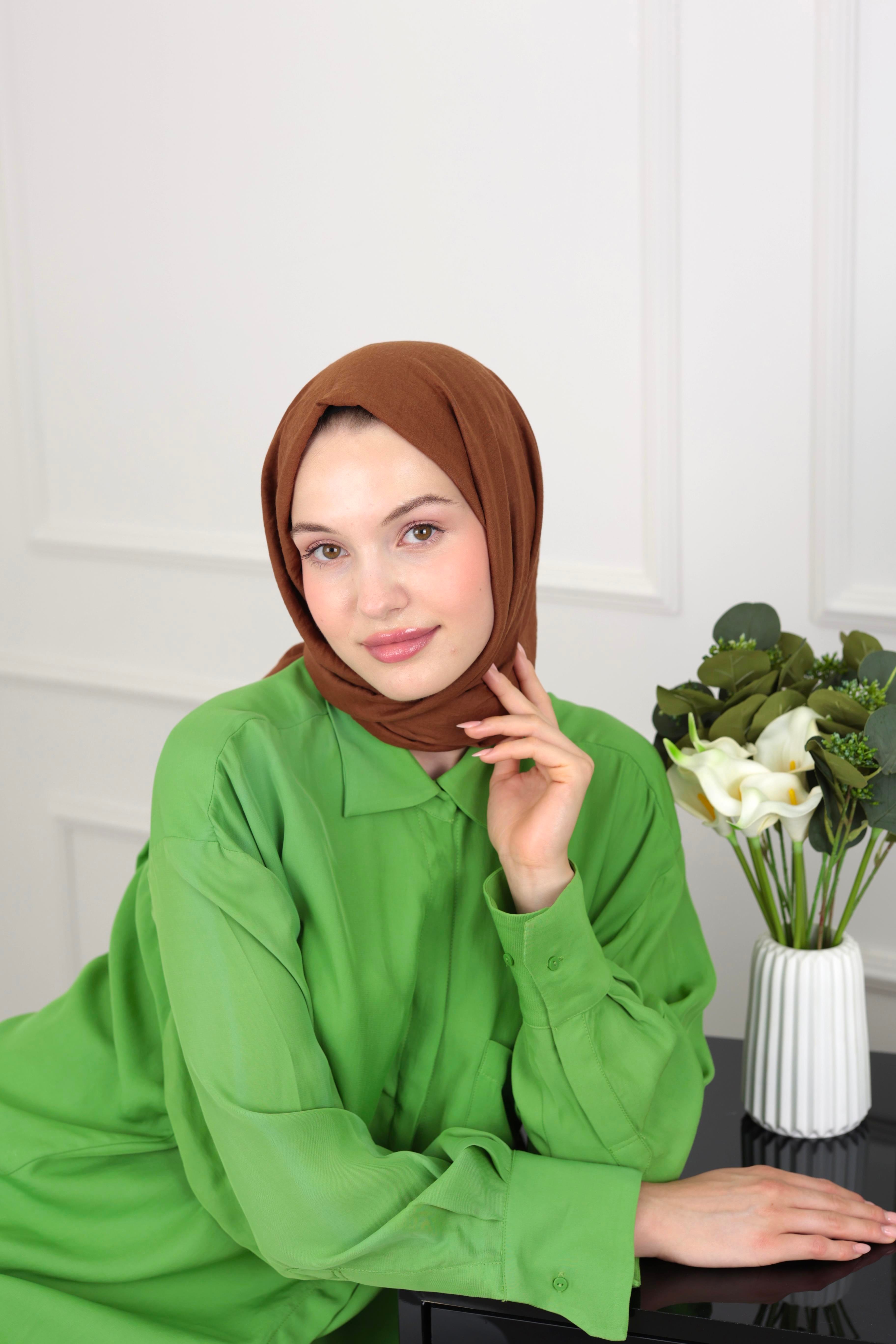 Çikolata Kahve Candy Şal