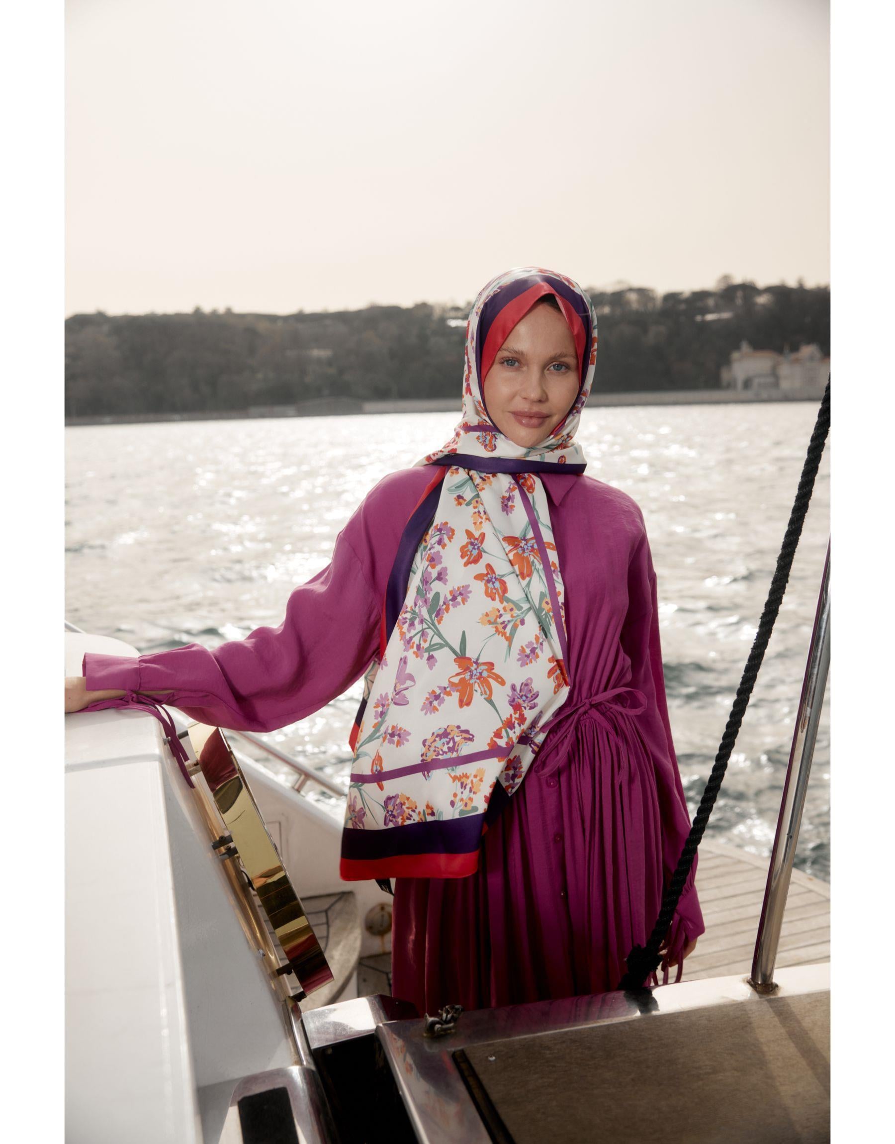 Fuşya Hazel Şal