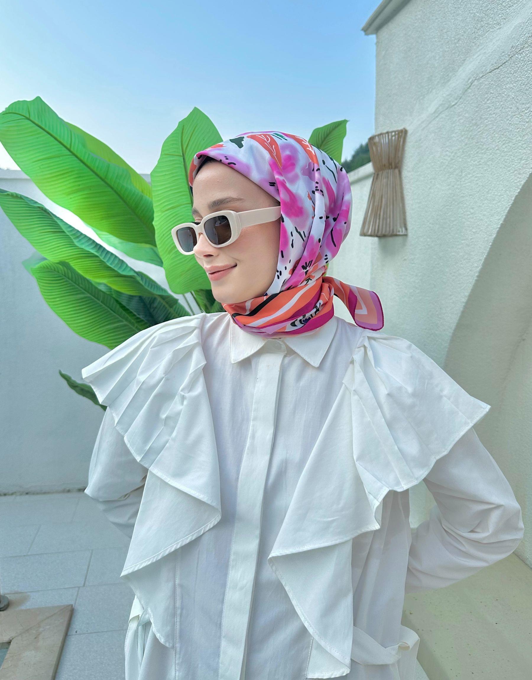 Fuşya Sahra Eşarp