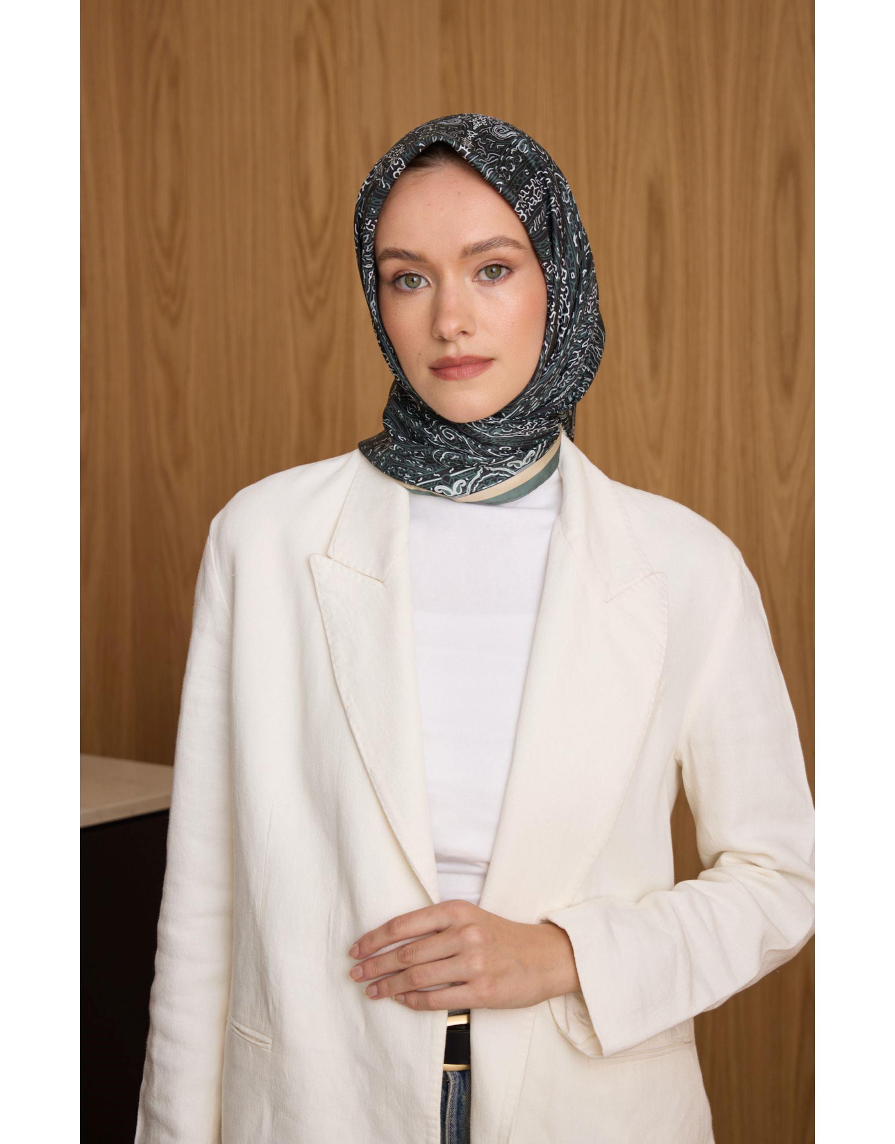 Haki Dora Twill Eşarp