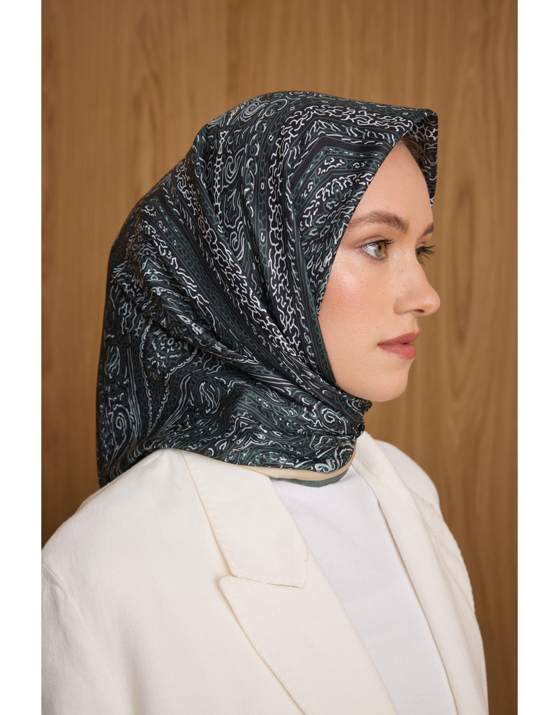 Haki Dora Twill Eşarp