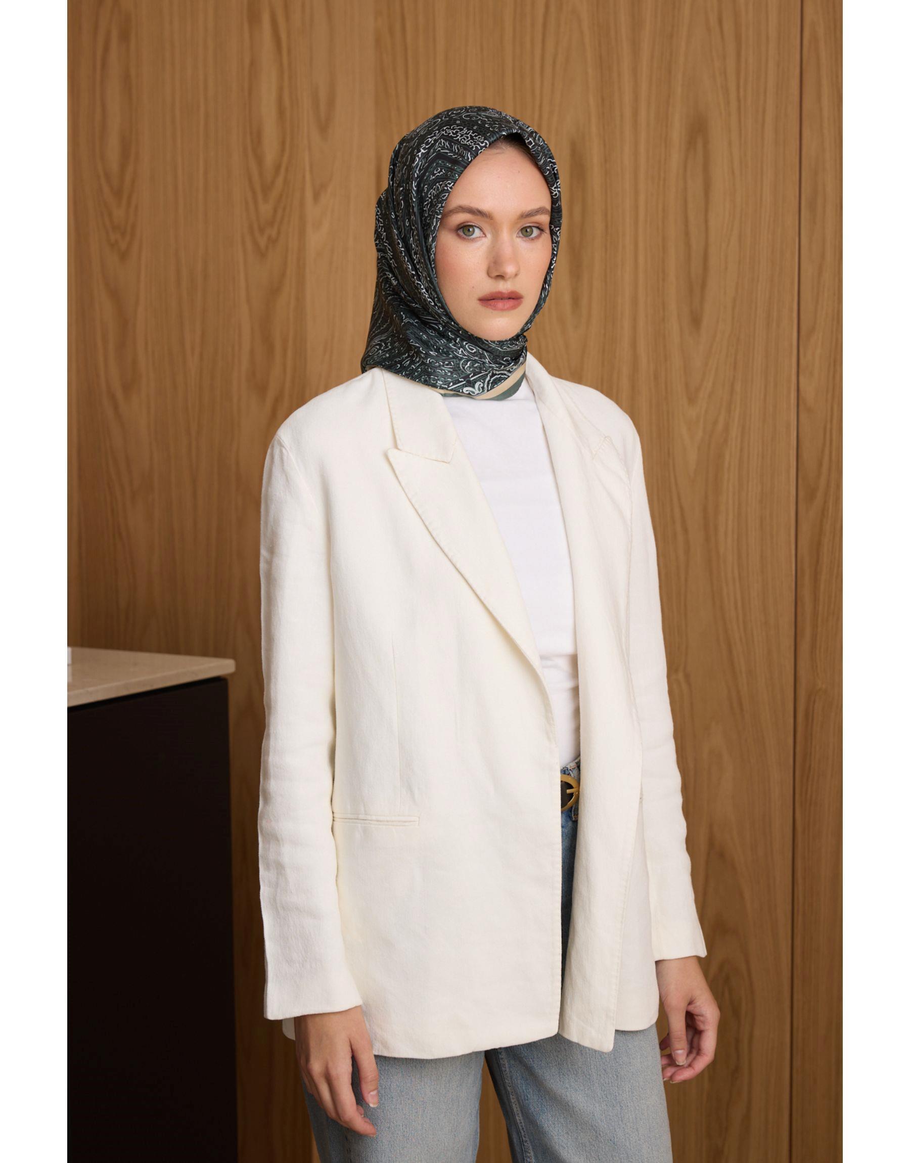 Haki Dora Twill Eşarp