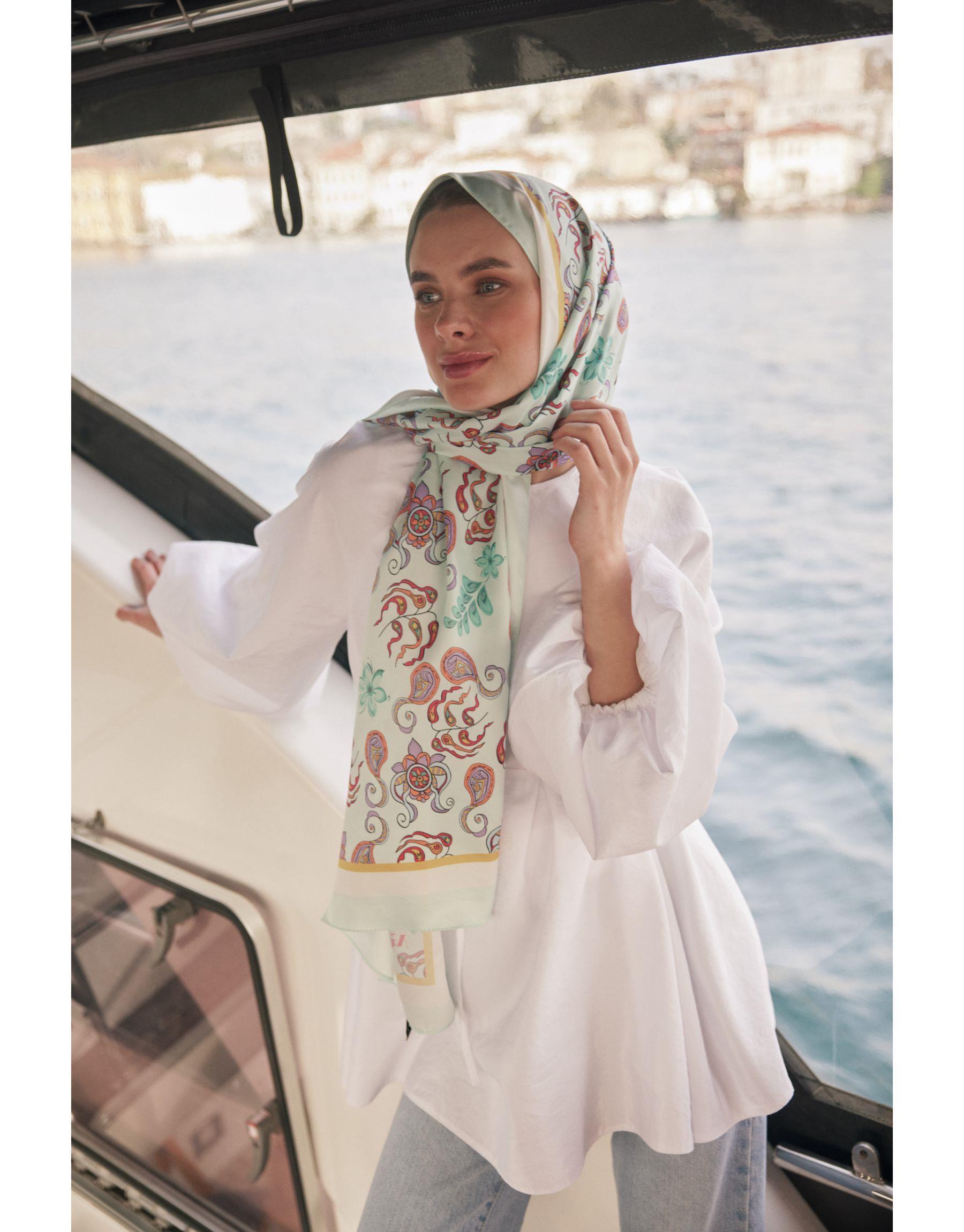 Mint Yeşili Talya Şal