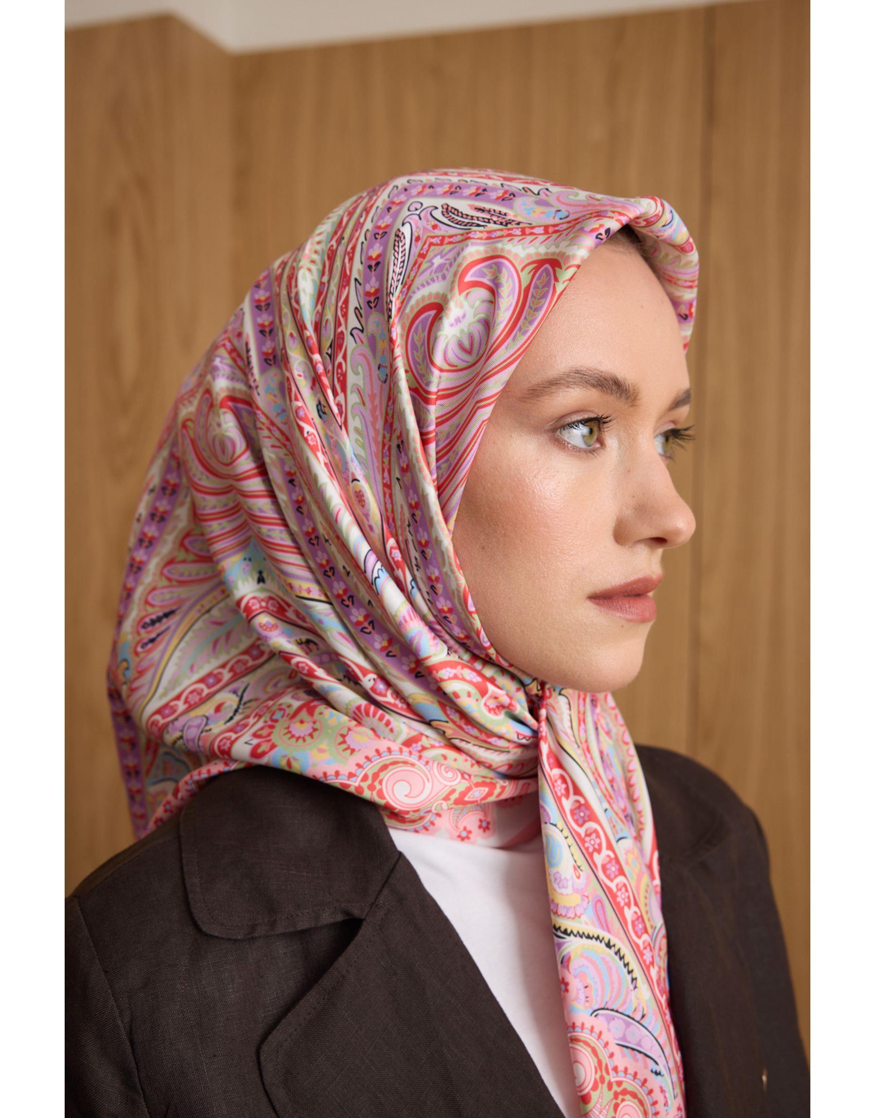 Pembe NayaTwill Eşarp