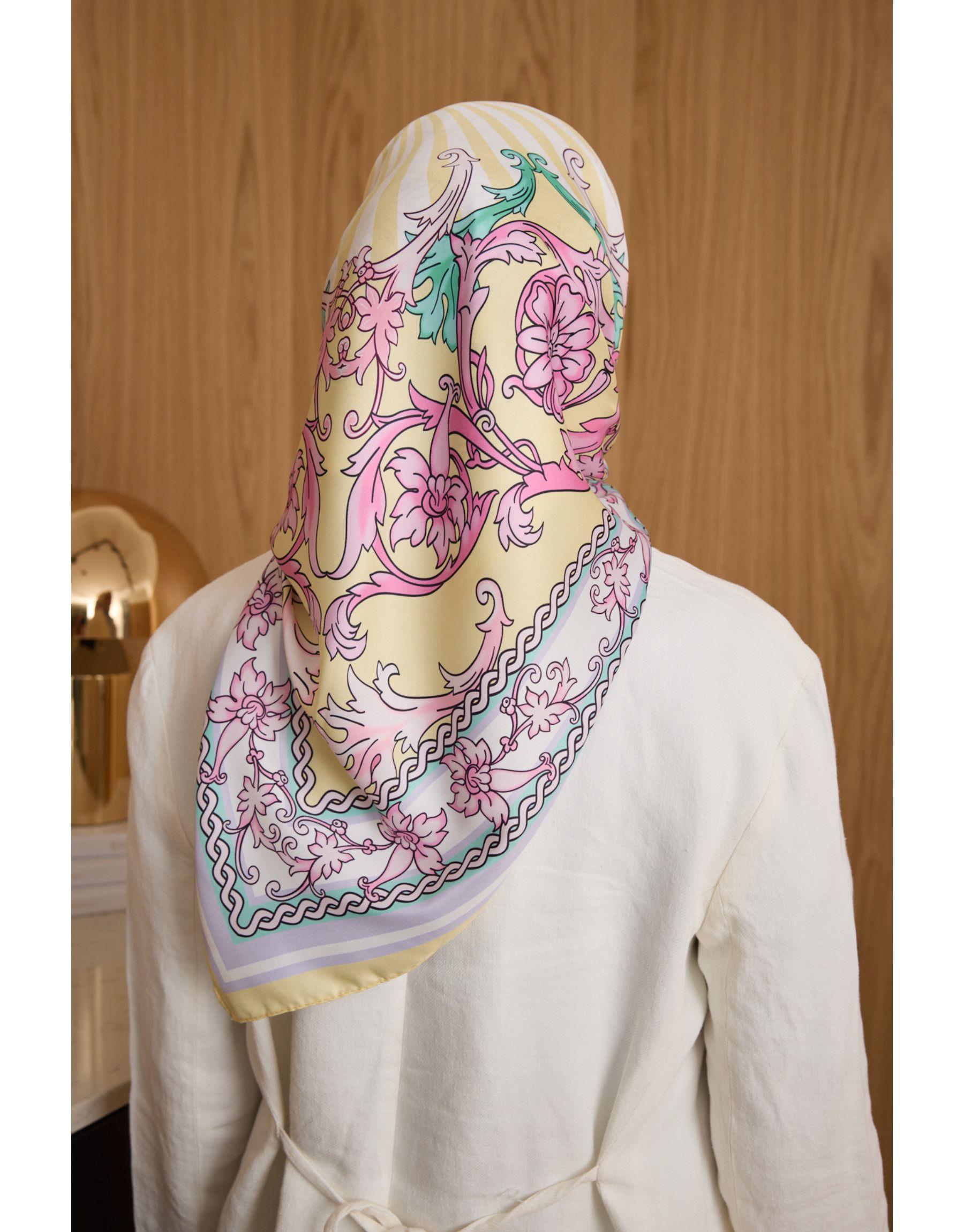 Sarı Alba Twill Eşarp