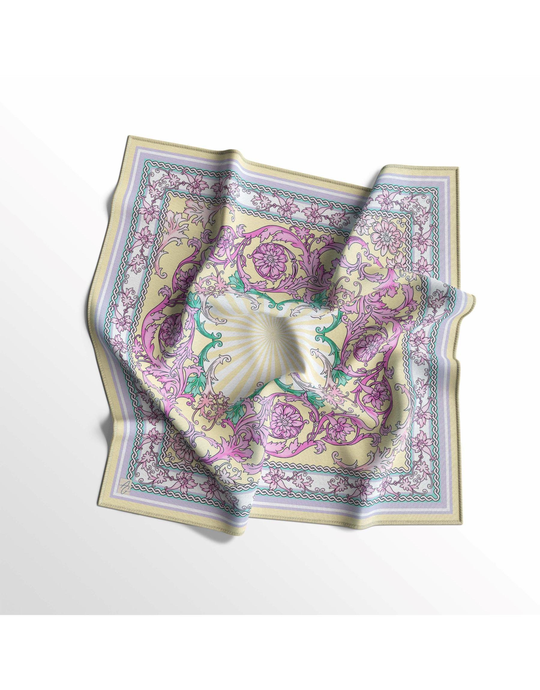 Sarı Alba Twill Eşarp