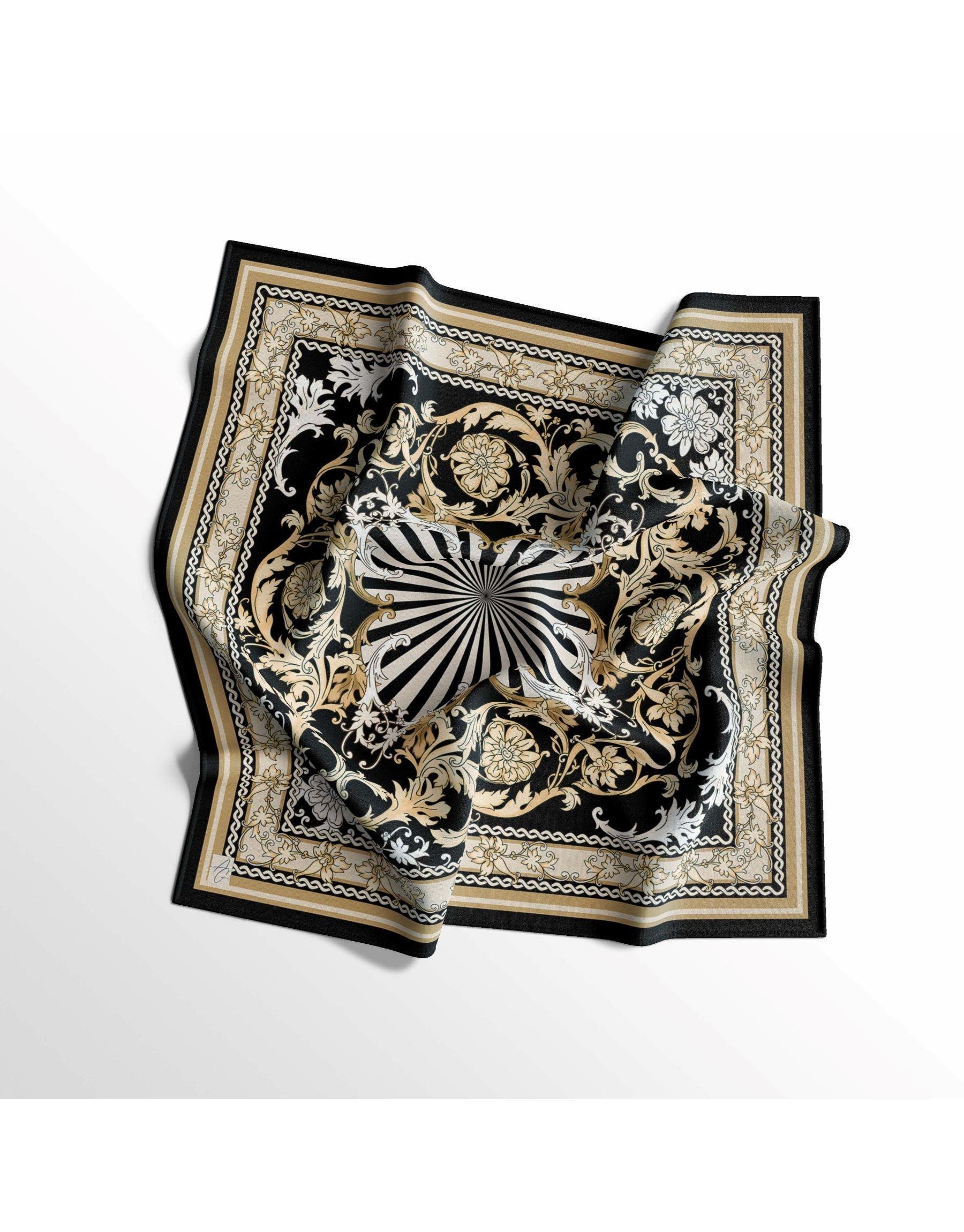 Siyah Alba Twill Eşarp