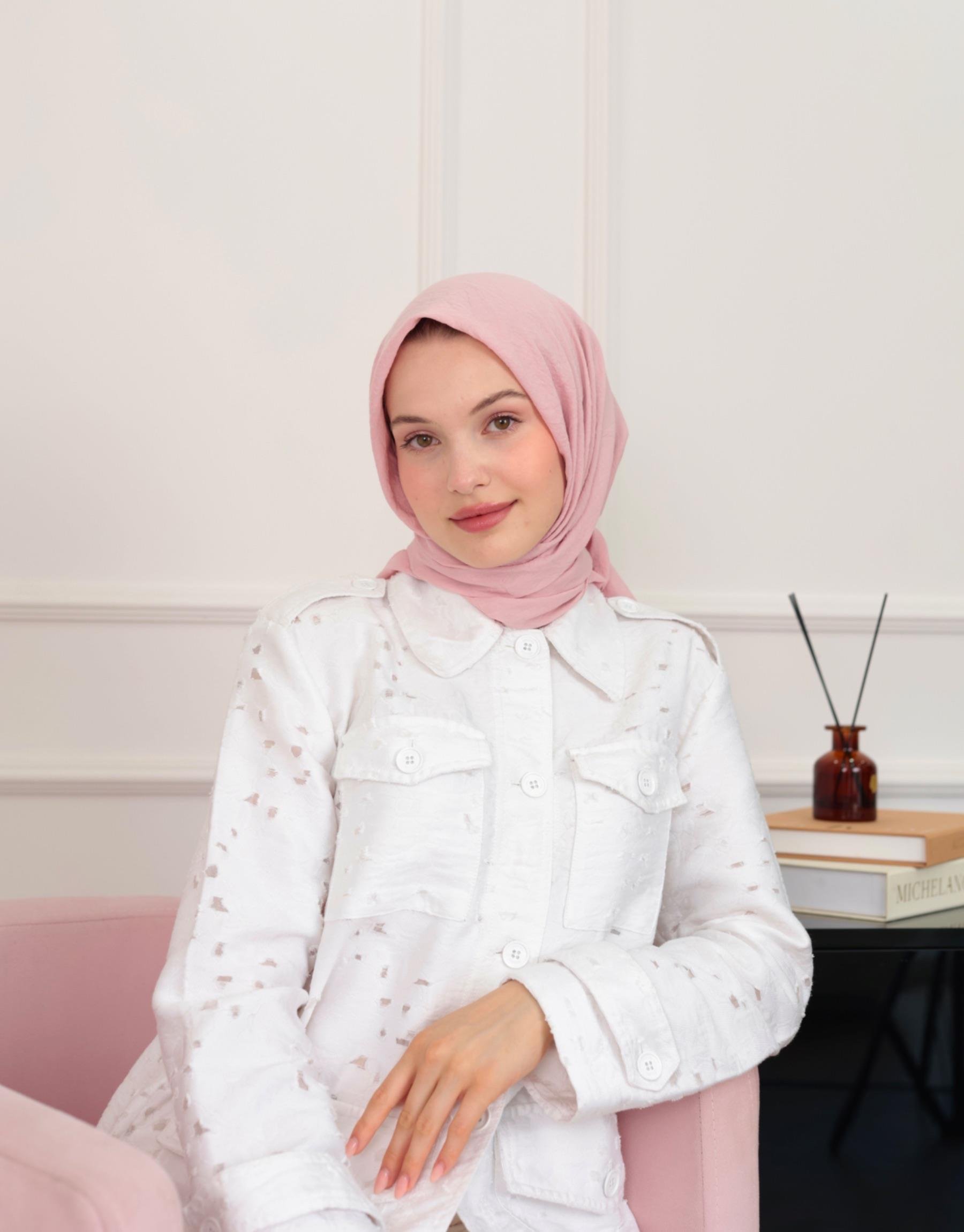 Toz Pembe Candy Eşarp