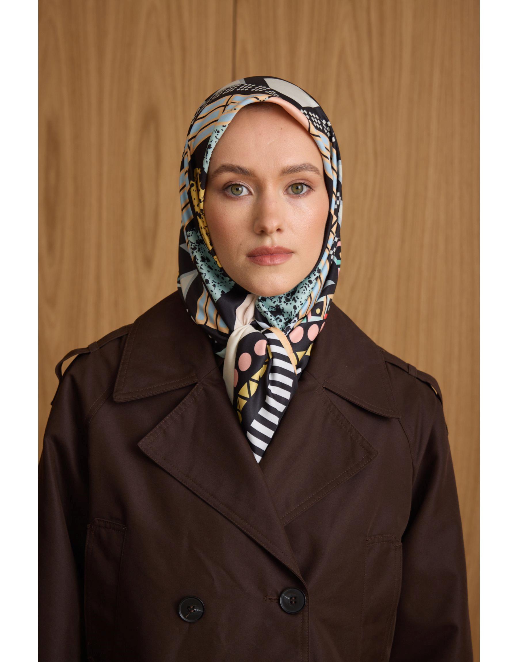 Turuncu Cupra Twill Eşarp