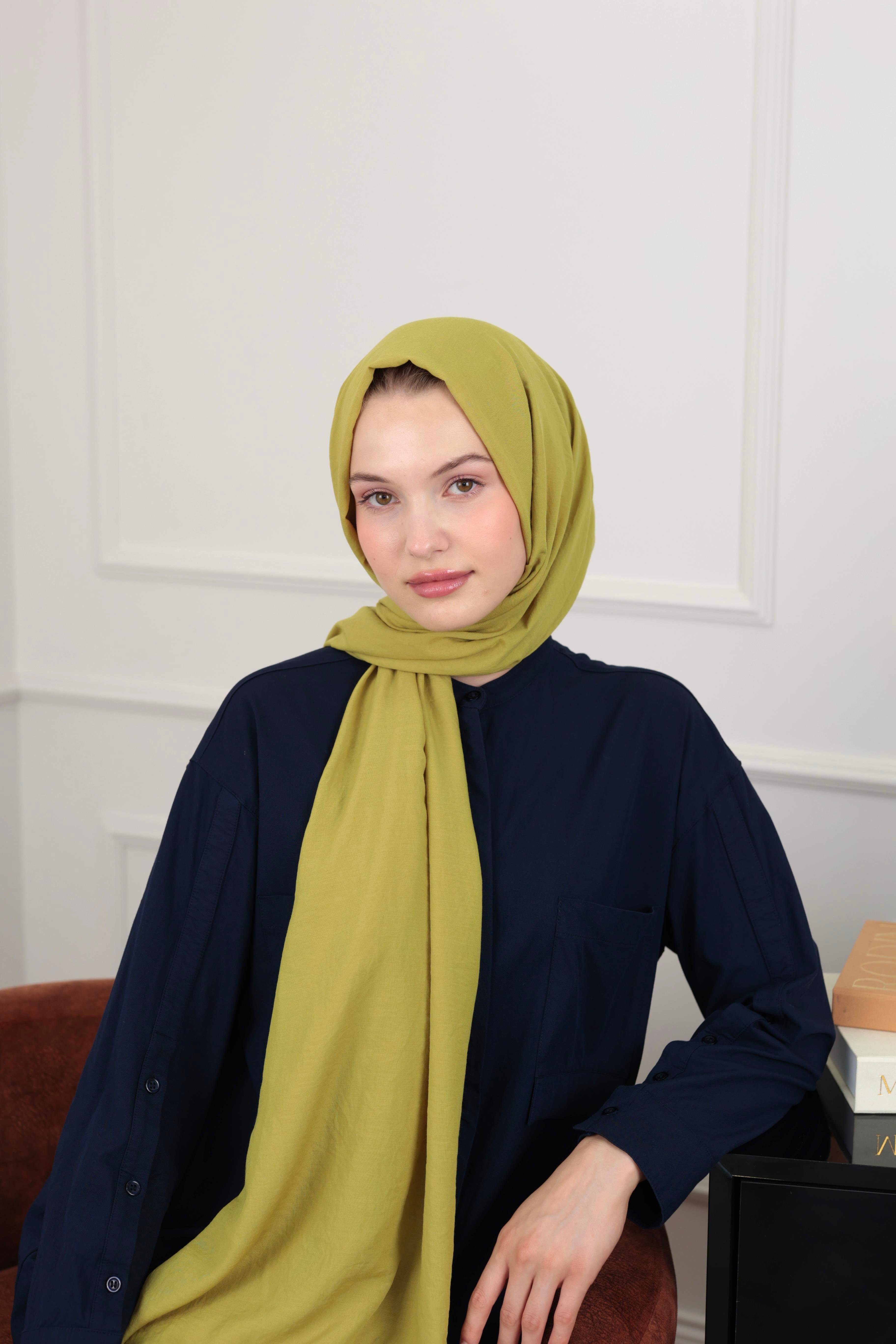 Yağ Yeşili Candy Şal