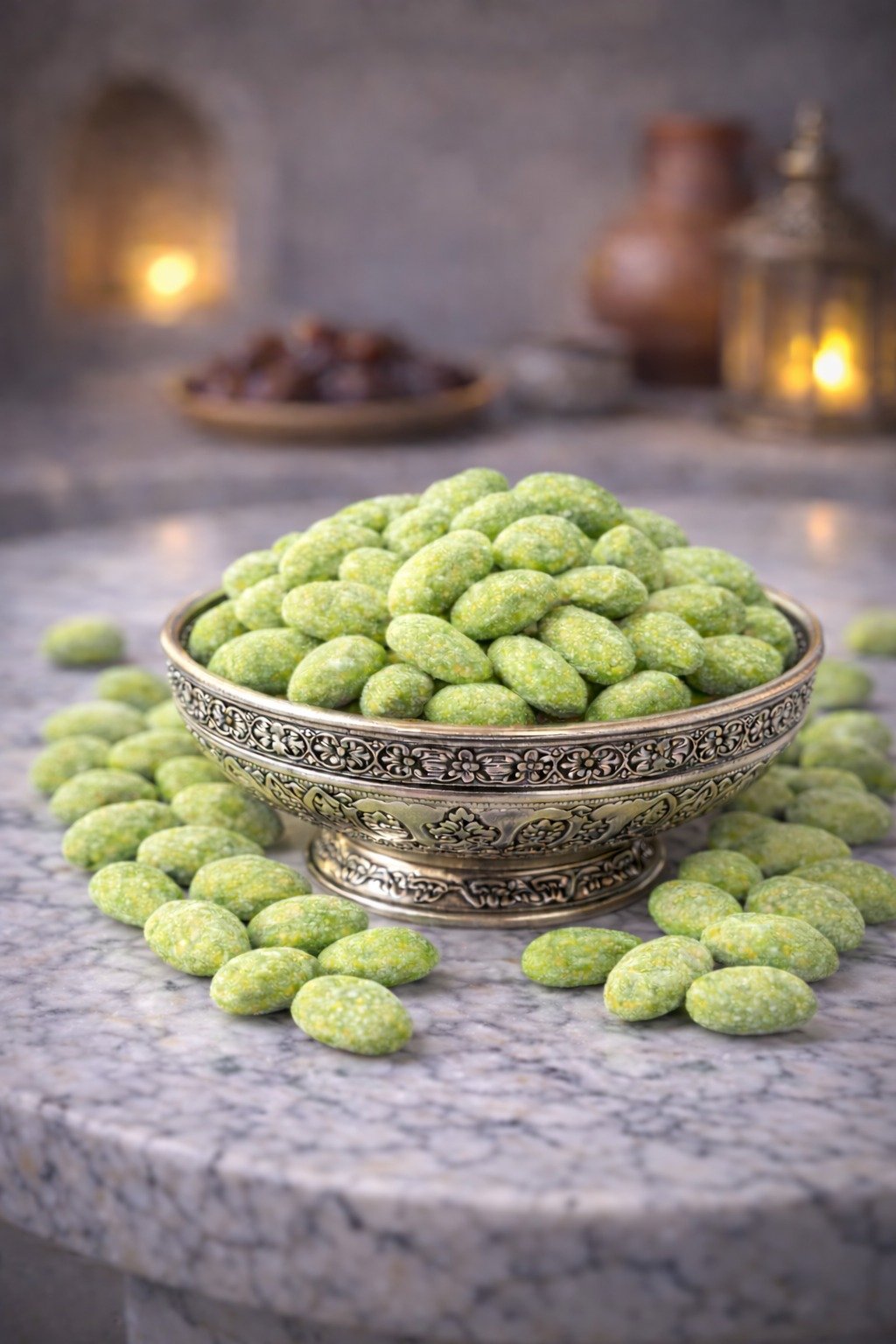 Fıstıklı Badem Şekeri 500 GR