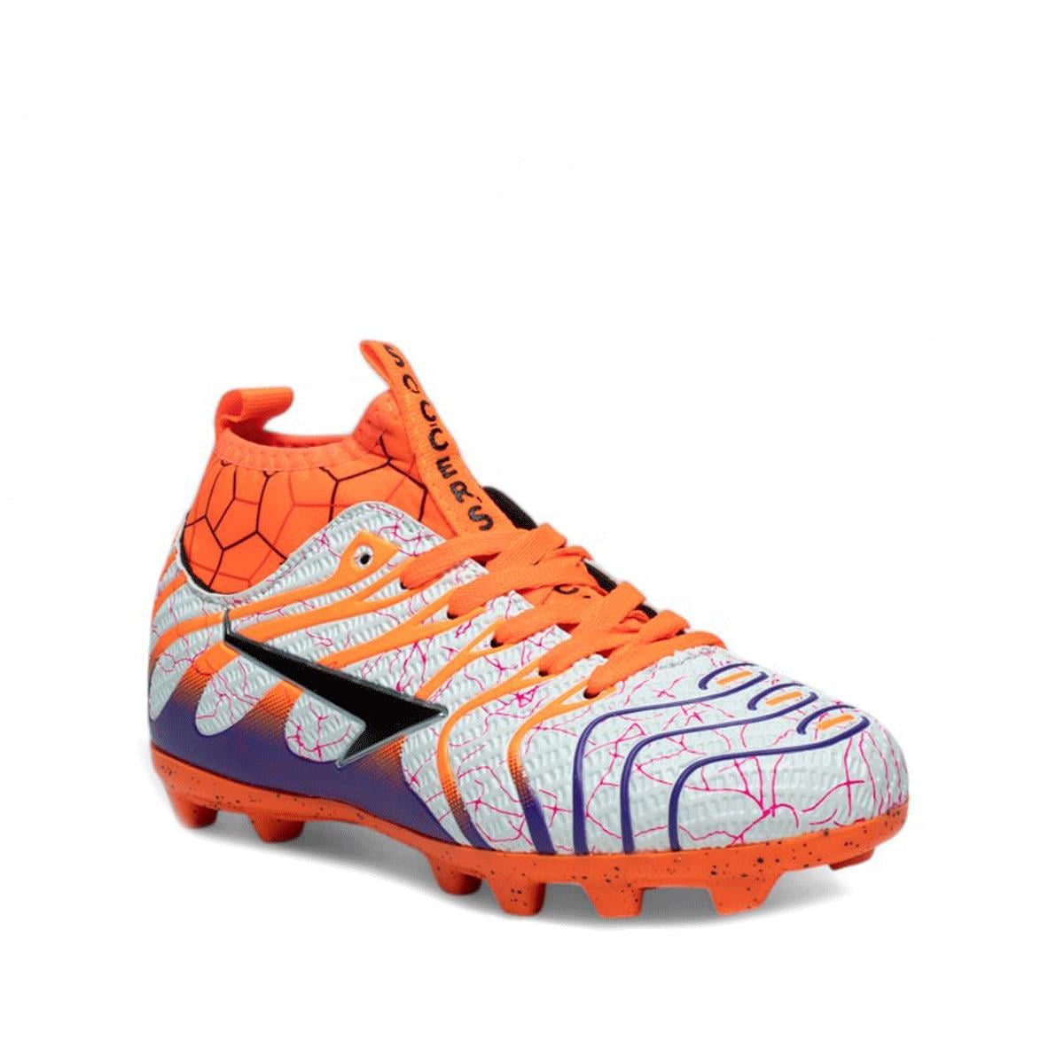 By Soccer'sBy Soccers Garson Krampon Çorap 2060 Beyaz Oranj