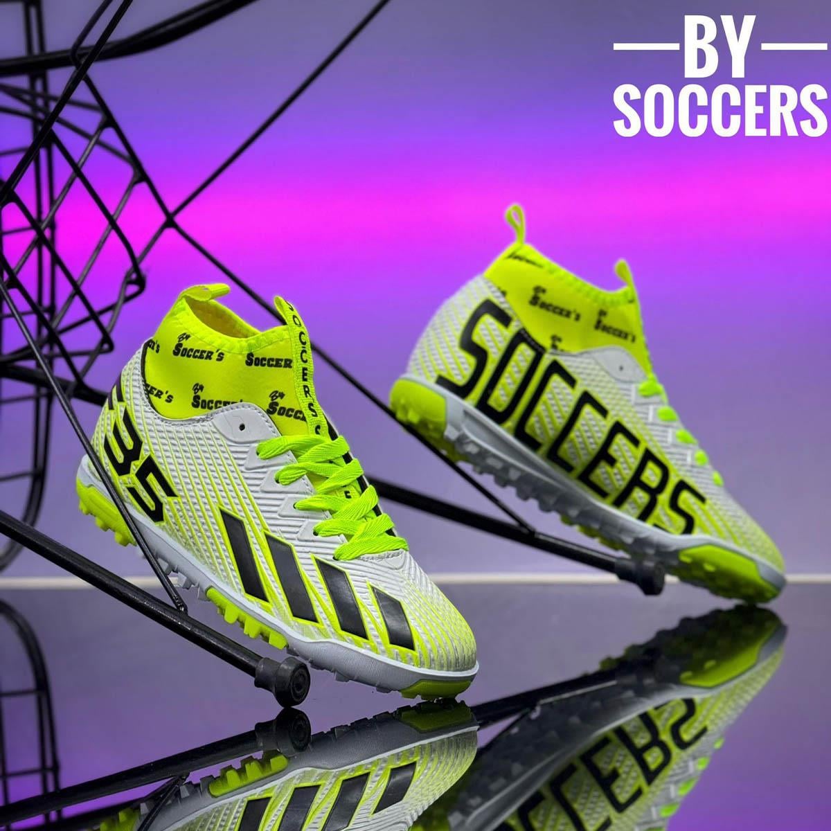 By Soccer'sBy Soccers Patik Halı Saha F35 Beyaz sarı