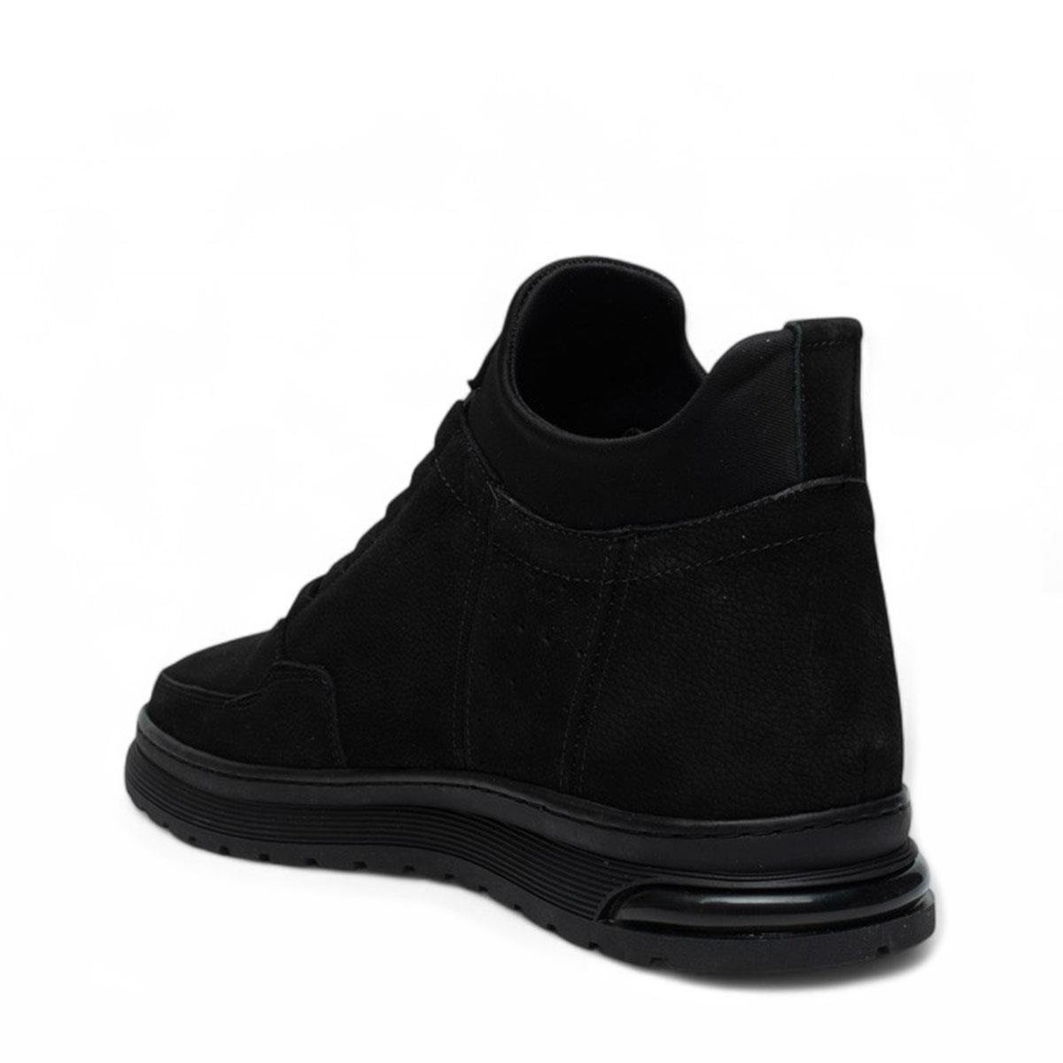 Faruk EnginFaruk Engin Deri Bot 1053-1 Nubuk Siyah Tb Kaucuk