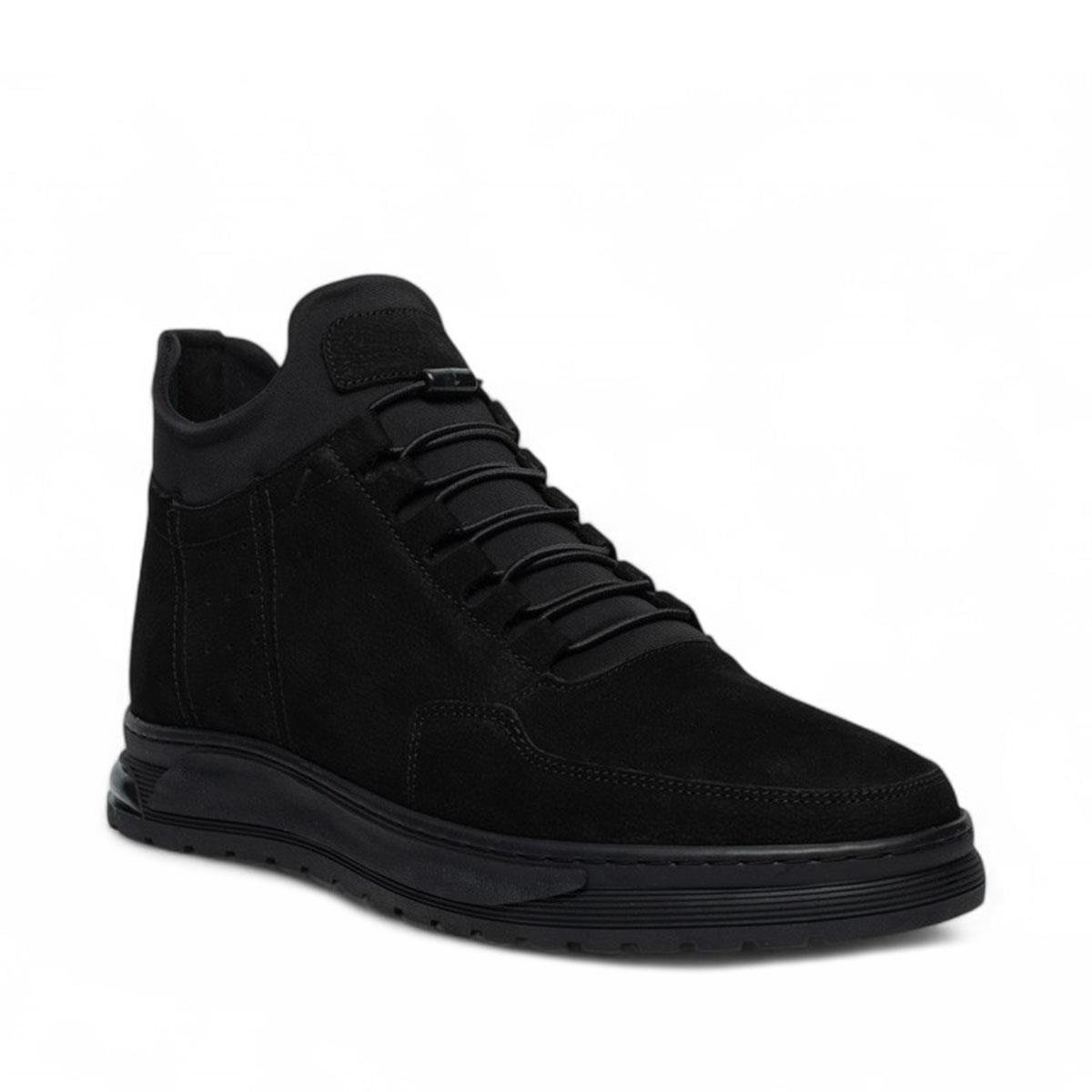 Faruk EnginFaruk Engin Deri Bot 1053-1 Nubuk Siyah Tb Kaucuk