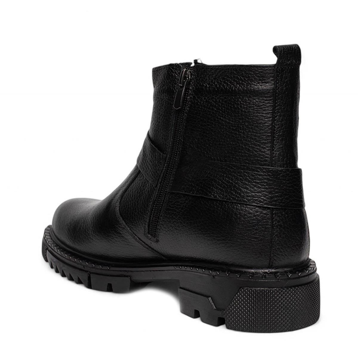 Faruk EnginFaruk Engin Deri Bot 187 Cilt Siyah Tb.Kauçuk