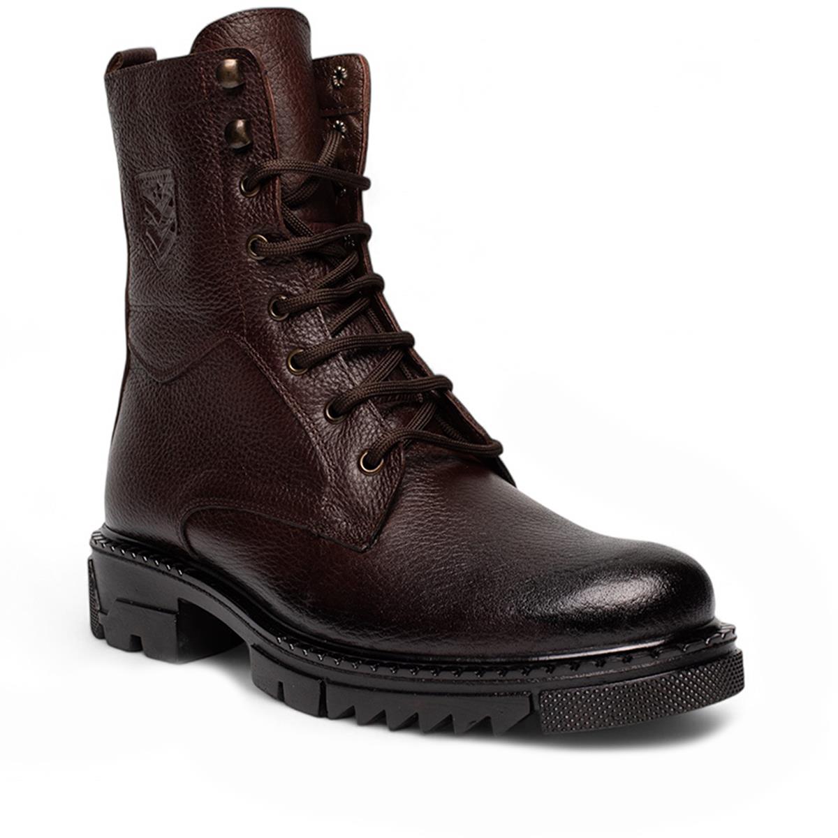 Faruk EnginFaruk Engin Deri Bot 212 Cilt Kahve Düz Tb.Kauçuk