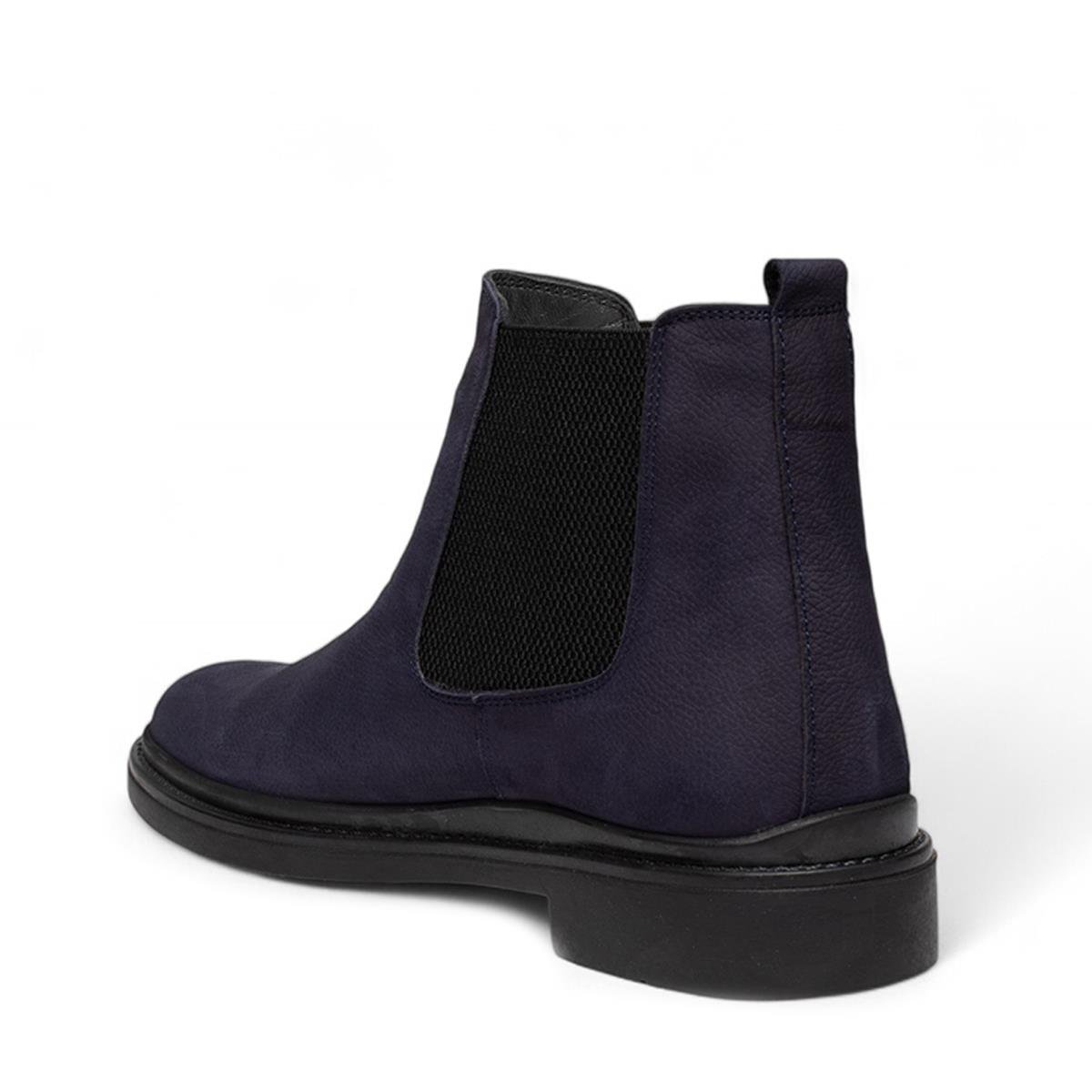 Faruk EnginFaruk Engin Deri Bot 213 Nubuk Lacivert Tb.Kauçuk