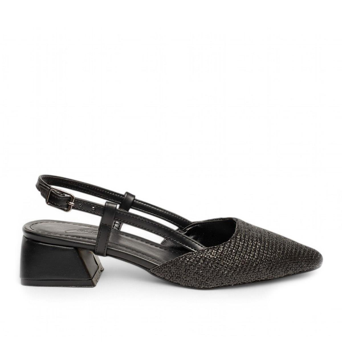 Genel MarkalarGenel Zenne Günlük Topuklu Ayakkabı 340 Hasır Siyah