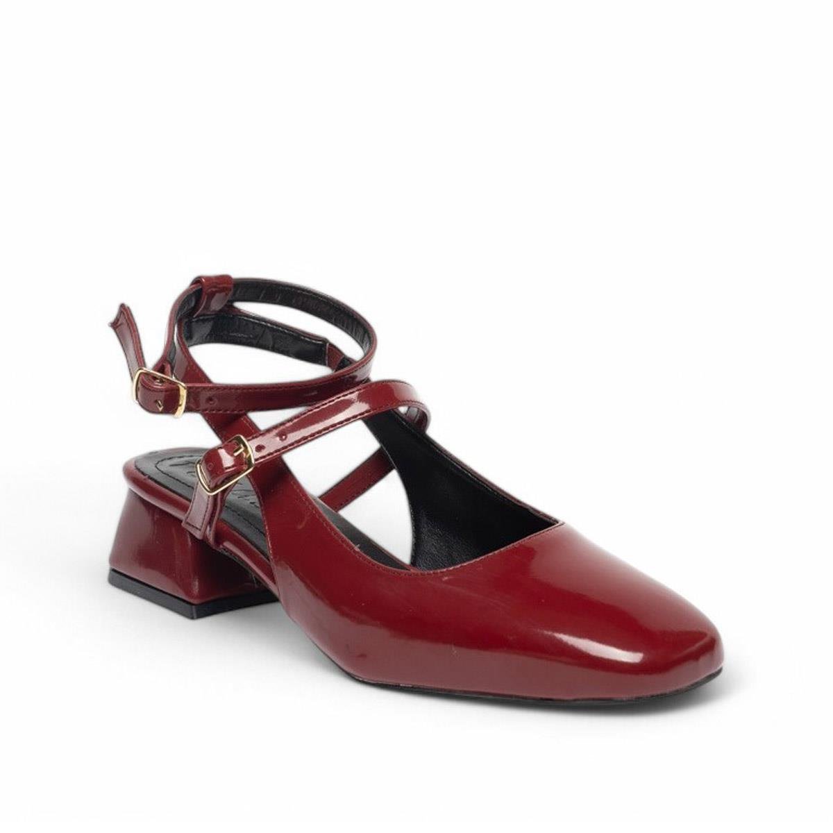 Genel MarkalarGenel Zenne Günlük Topuklu Ayakkabı 5190 Rugan Bordo