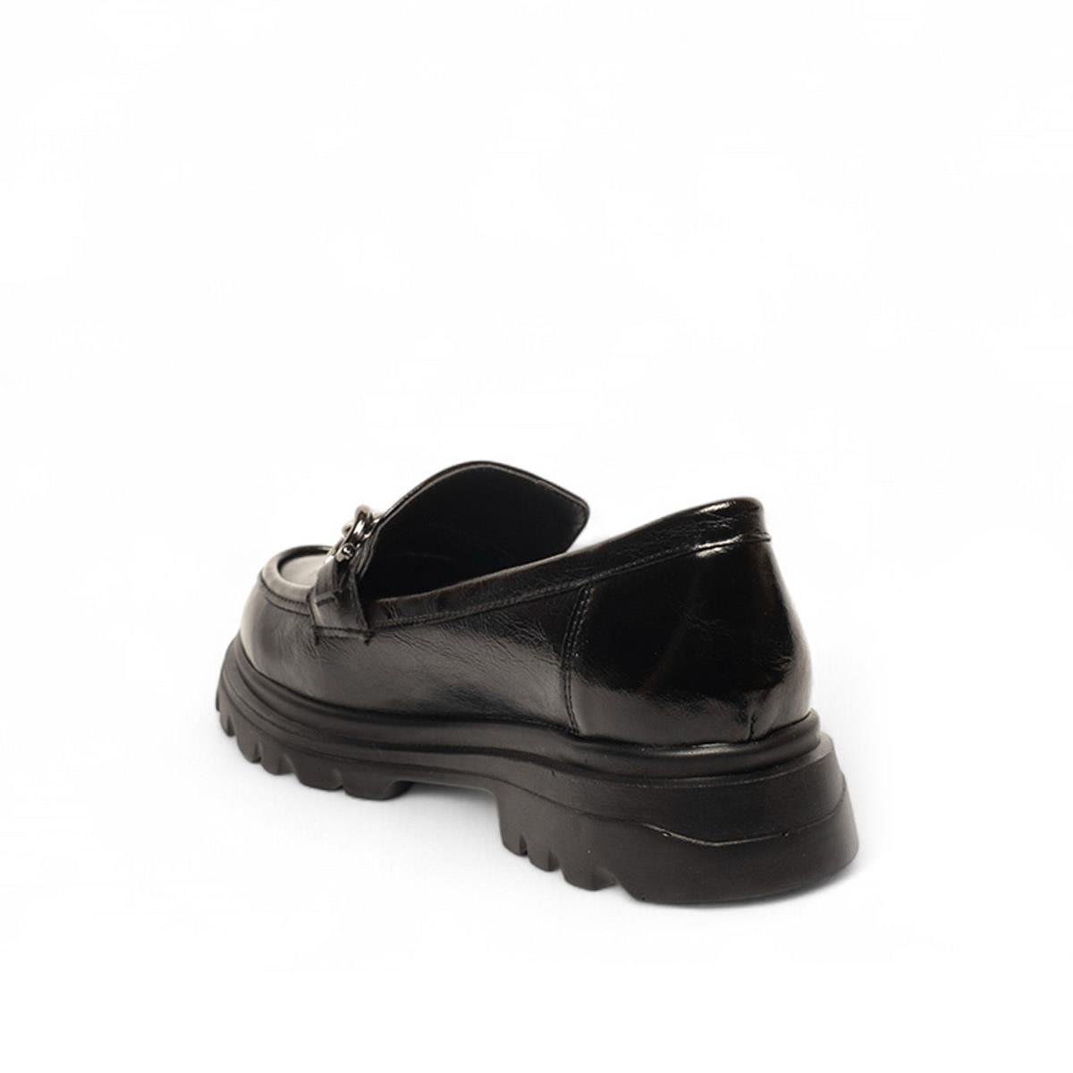 Genel MarkalarGenel Zenne Loafer Ayakkabı 822 Kırışık Rugan Siyah