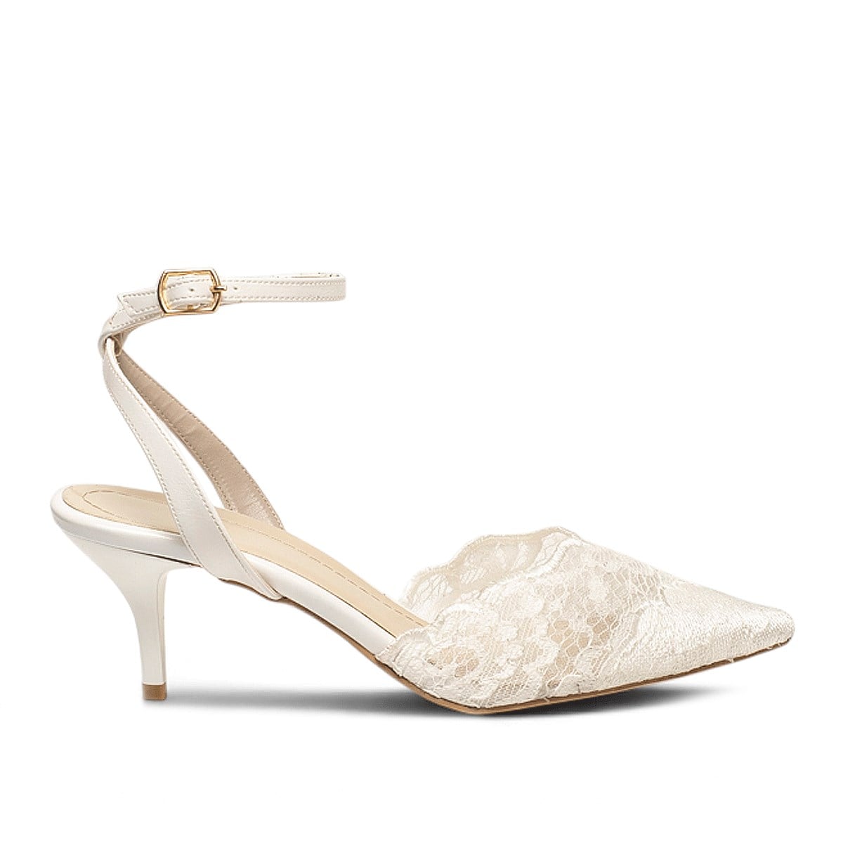 Genel MarkalarGenel Zenne Stiletto Abiye 104 Dantel Beyaz