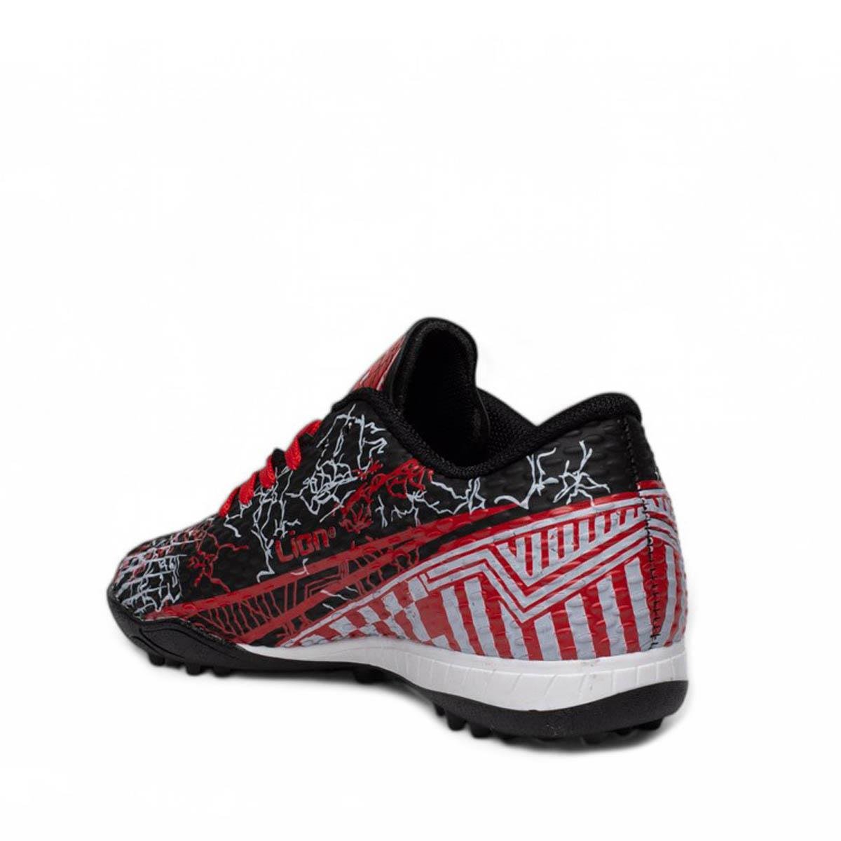 LionLion Garson 624 Halı Saha Siyah Kırmızı