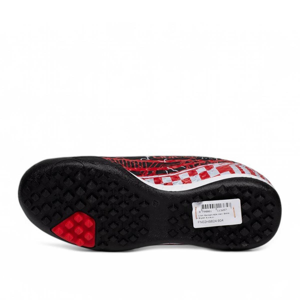 LionLion Garson 624 Halı Saha Siyah Kırmızı