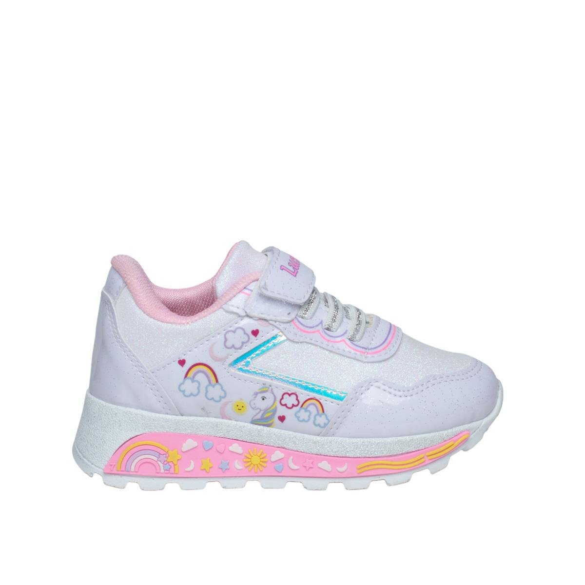 LuckyLucky Kids Patik 3010 Cilt Simli Beyaz