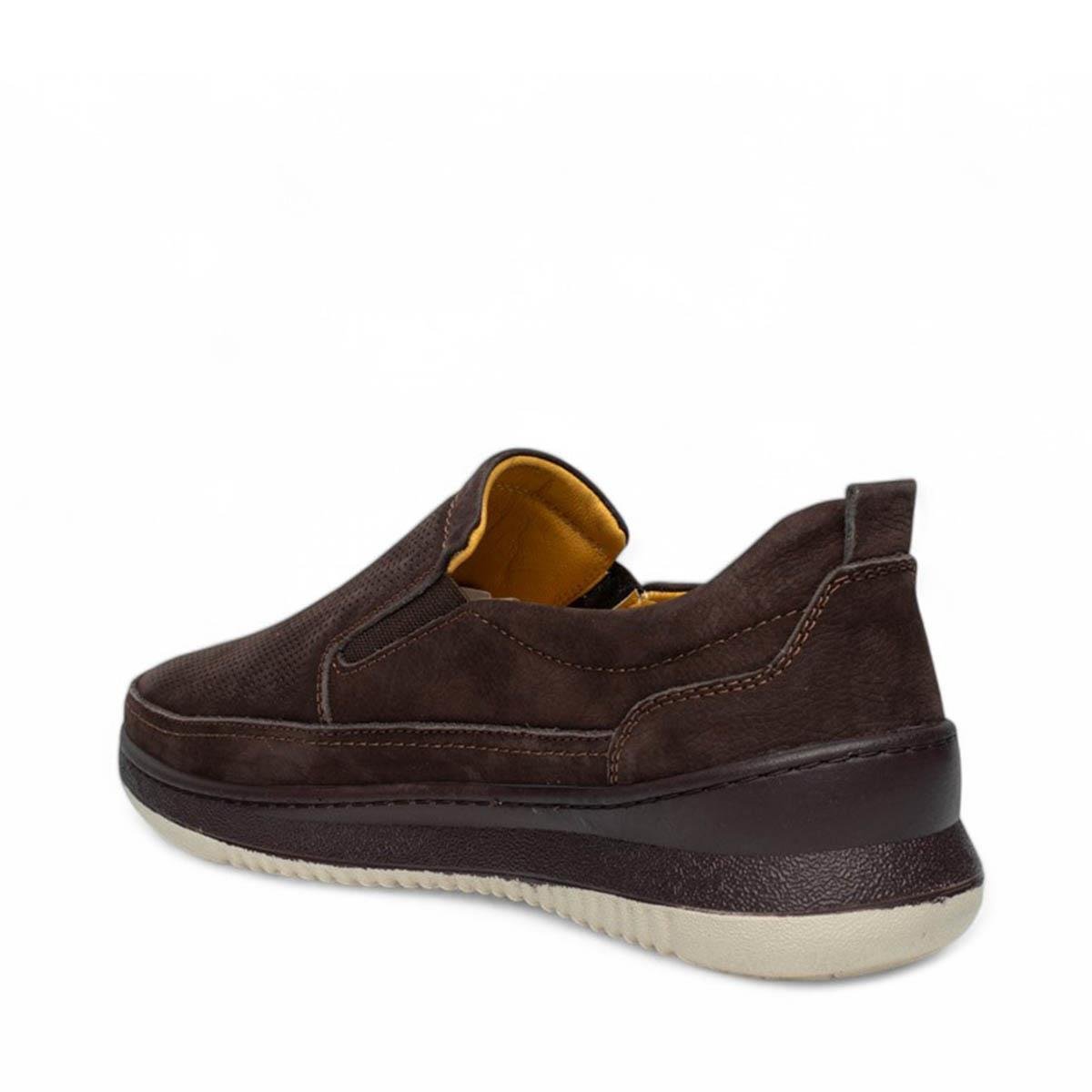 MerttoMertto Erkek Deri 8005 Nubuk Kahve