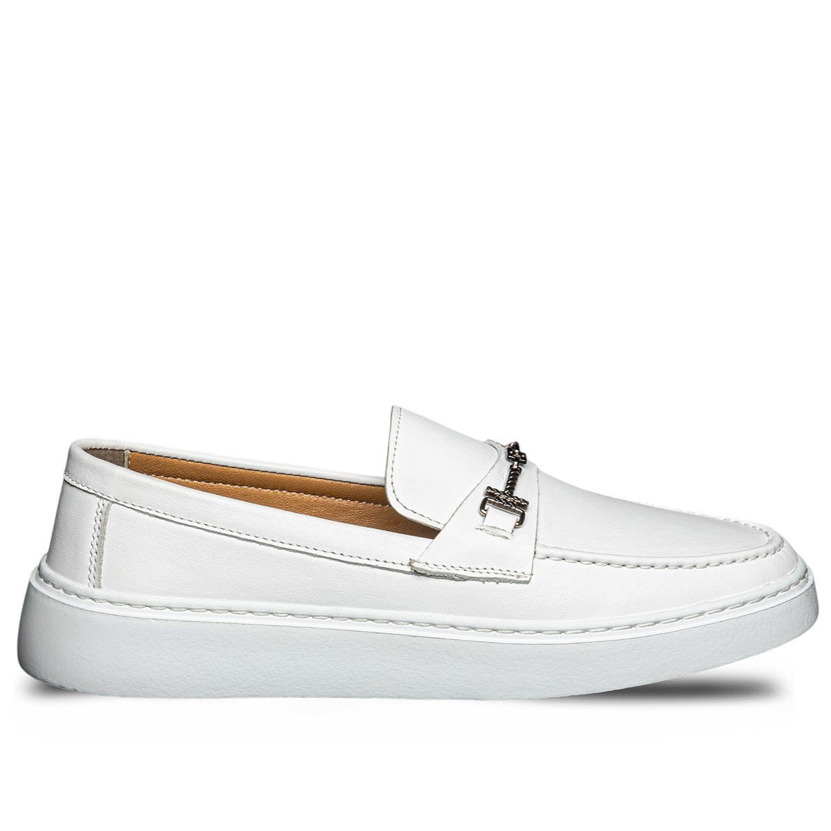 Moon ShoesMoon Shoes Erkek Deri 105 Cilt Beyaz Tb Beyaz